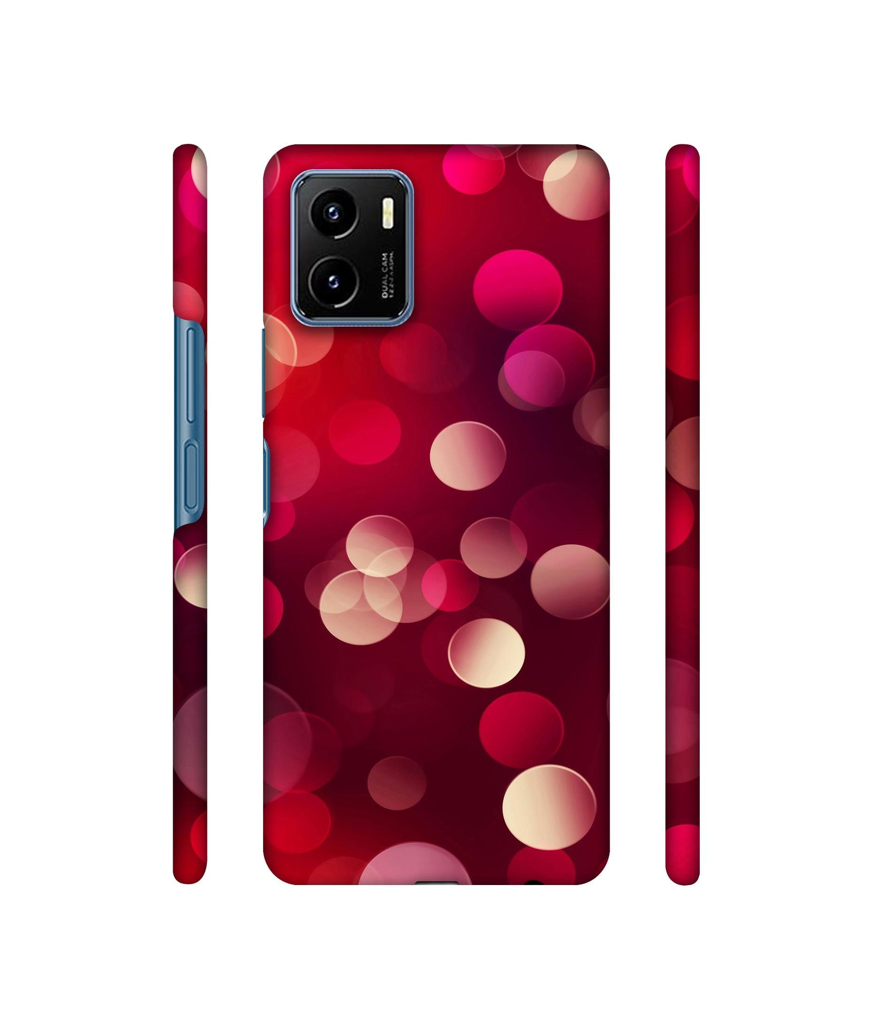 3D Circles Designer Hard Back Cover for Vivo Y15s (2021)