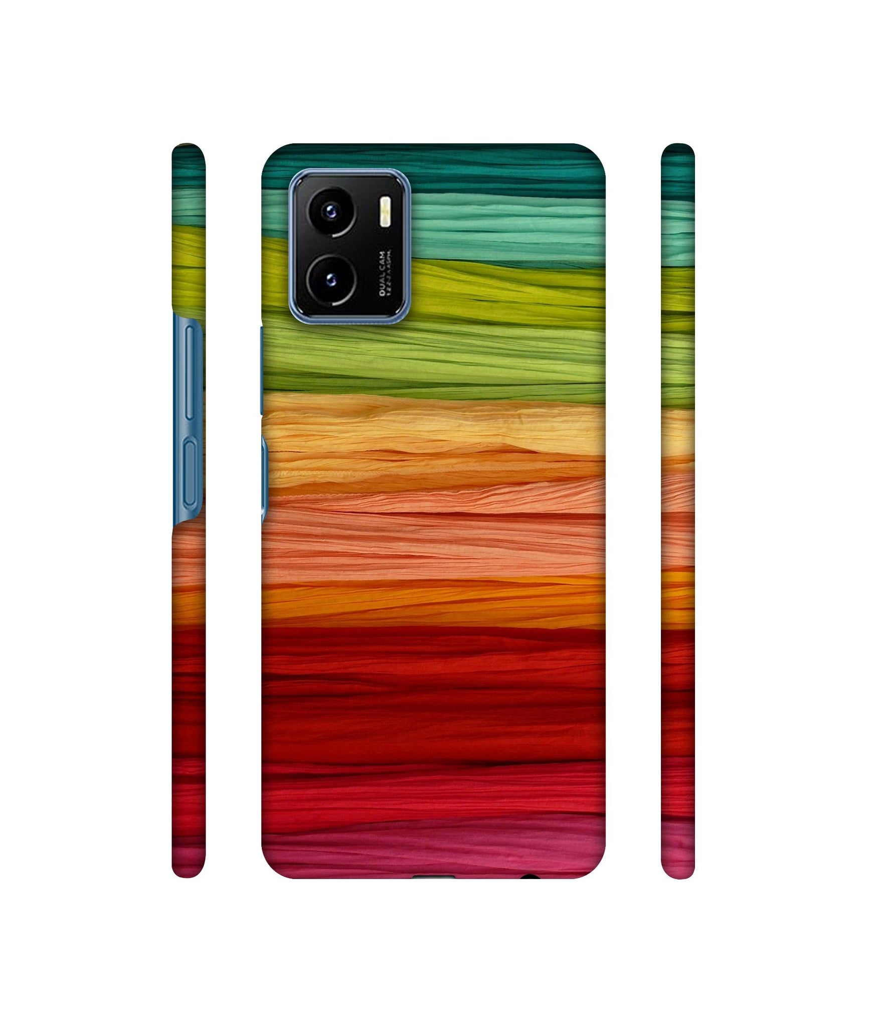 Colorful Thread Designer Hard Back Cover for Vivo Y15s (2021)