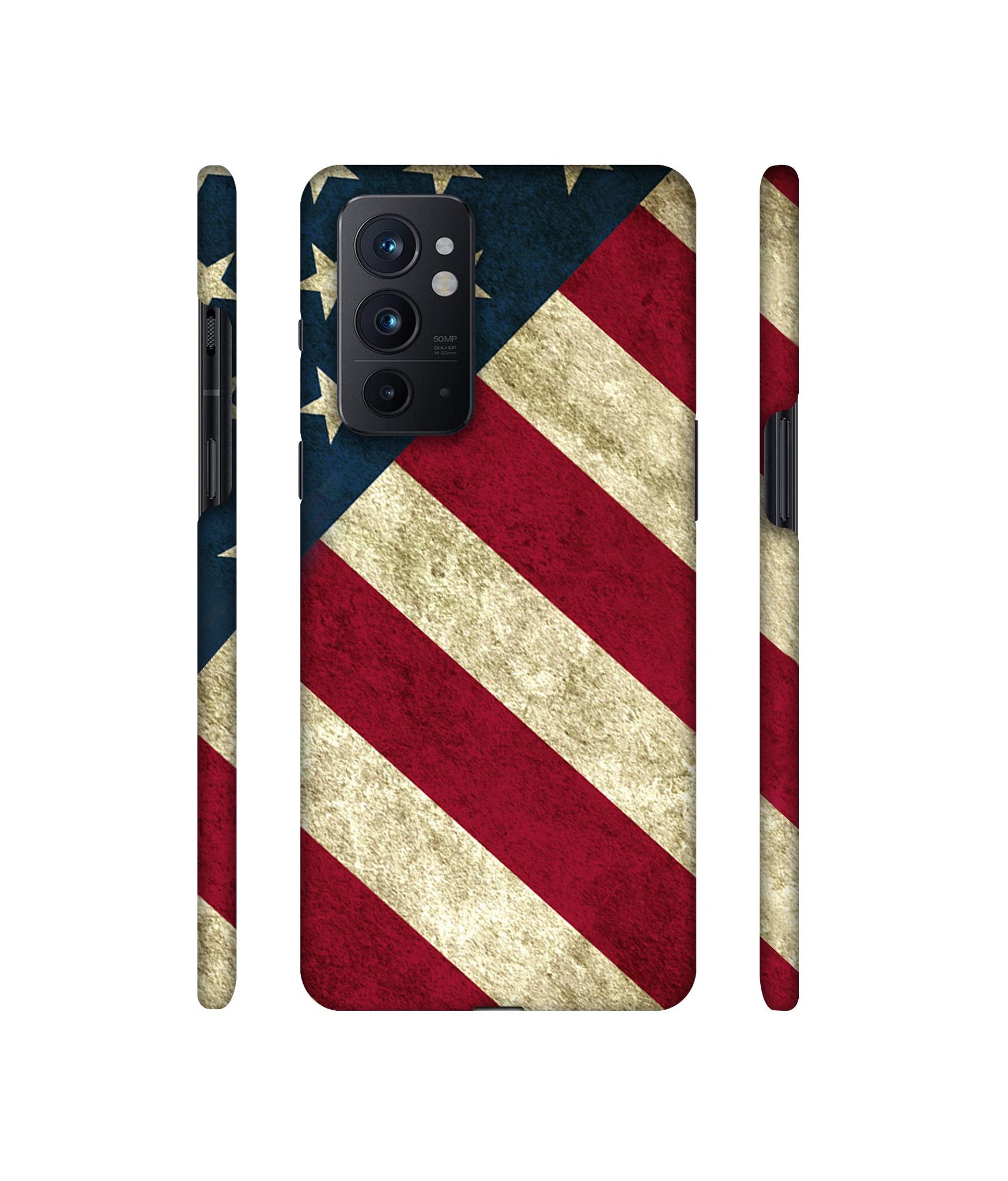 USA Flag Designer Hard Back Cover for OnePlus 9RT 5G