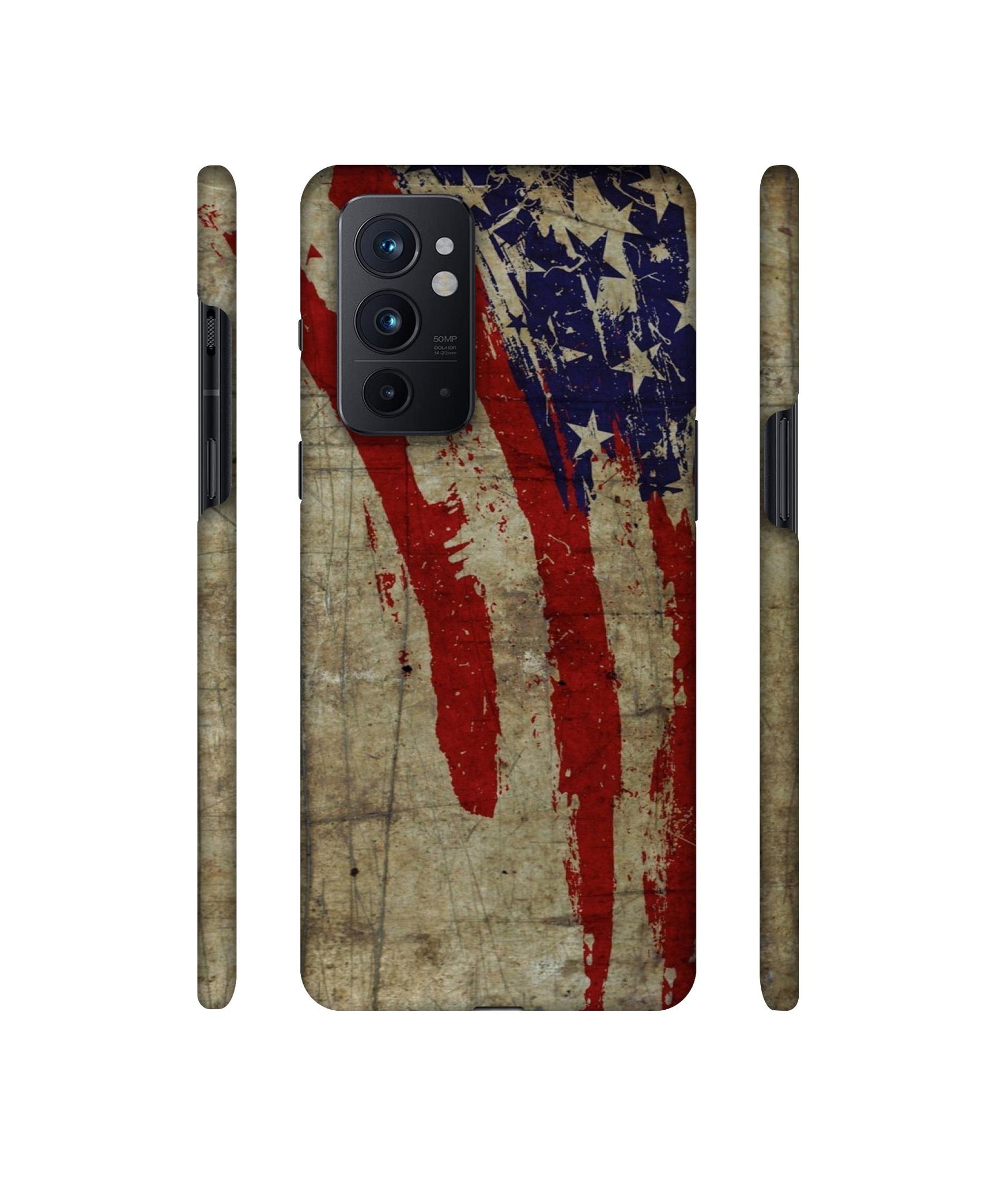 Vintage American Flag Designer Hard Back Cover for OnePlus 9RT 5G