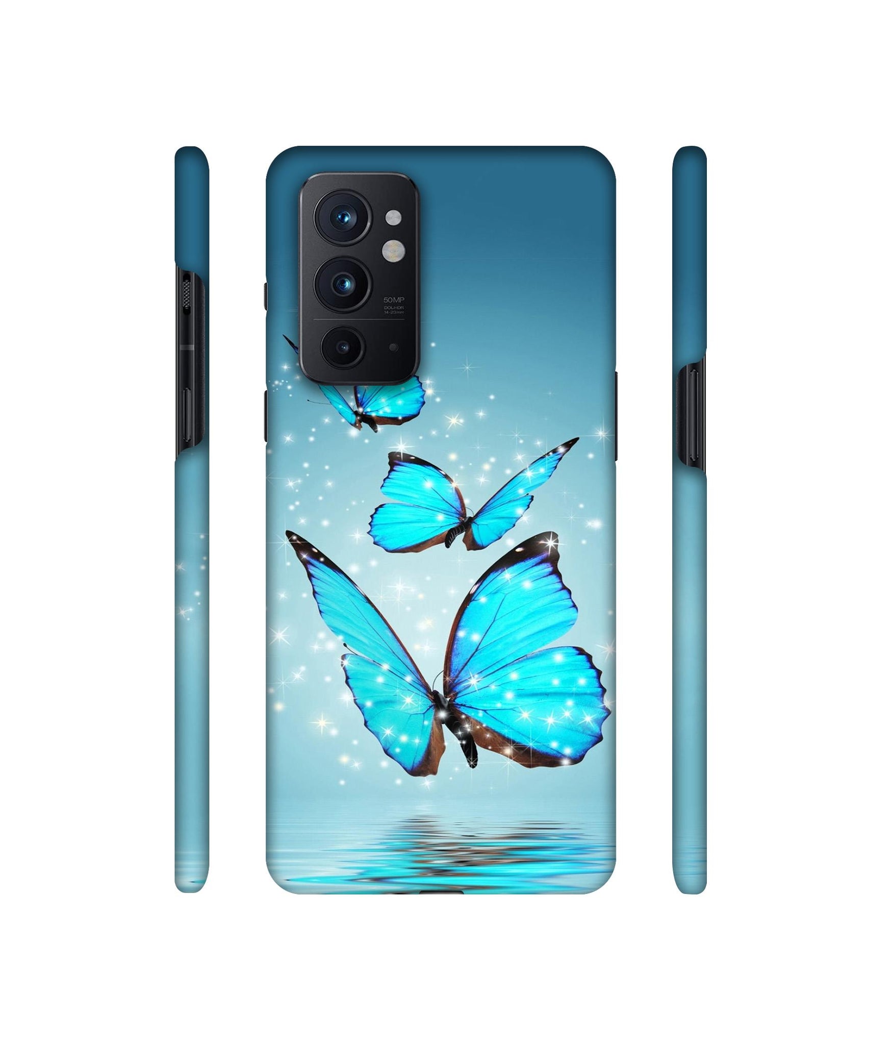 Flying Butterflies Designer Hard Back Cover for OnePlus 9RT 5G