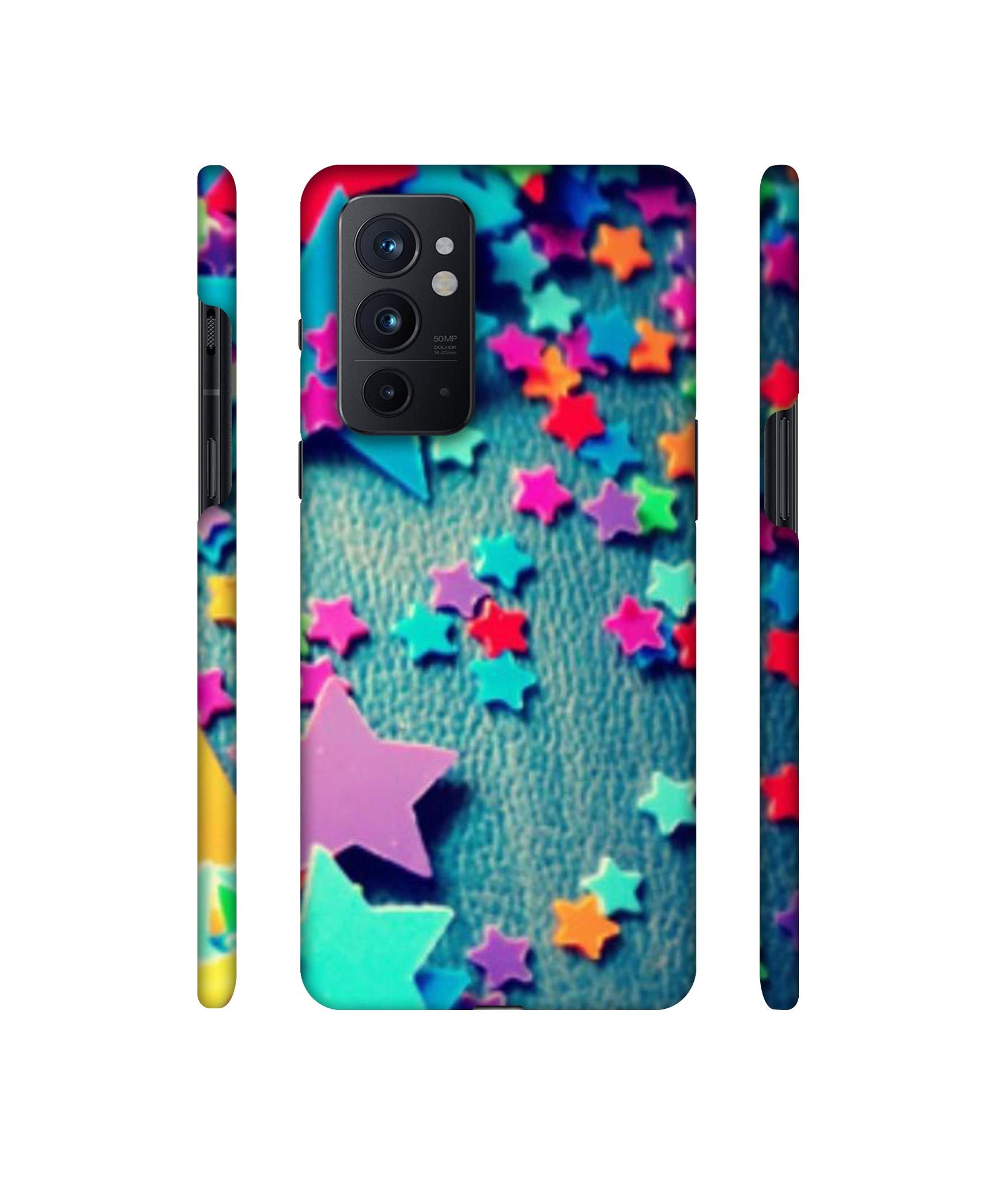 Colorful Stars Designer Hard Back Cover for OnePlus 9RT 5G