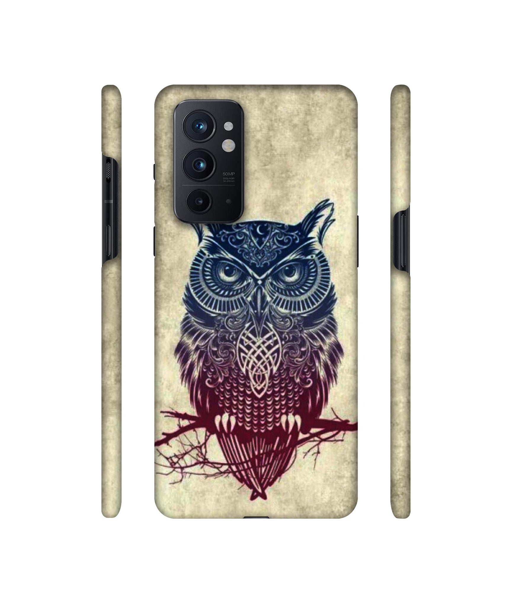Owl Pattern Designer Hard Back Cover for OnePlus 9RT 5G