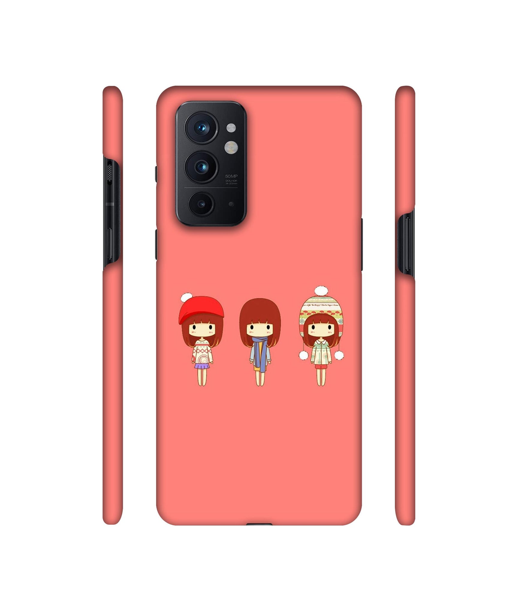 Cute Girls Designer Hard Back Cover for OnePlus 9RT 5G