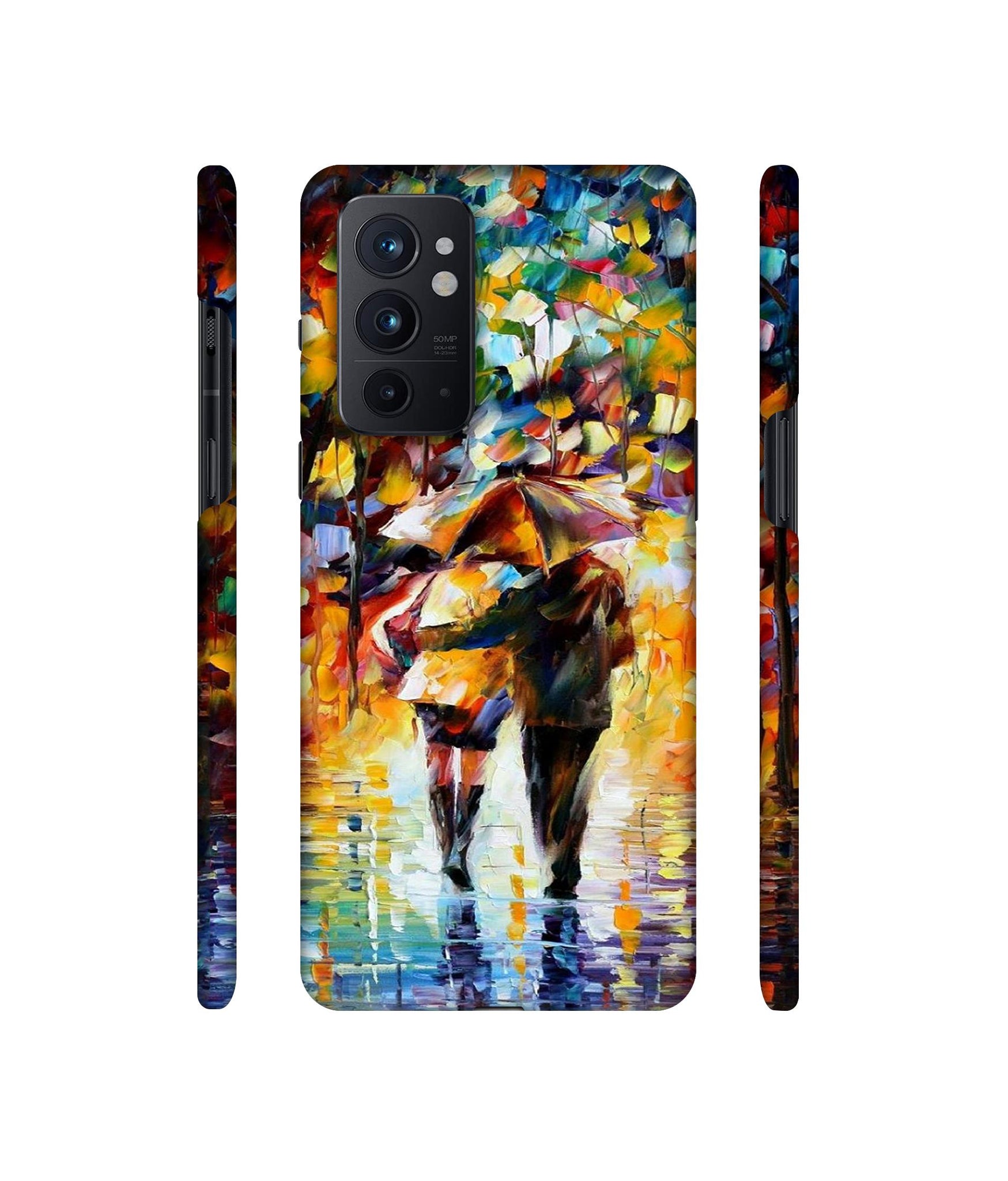 Paint Couple Pattern Designer Hard Back Cover for OnePlus 9RT 5G