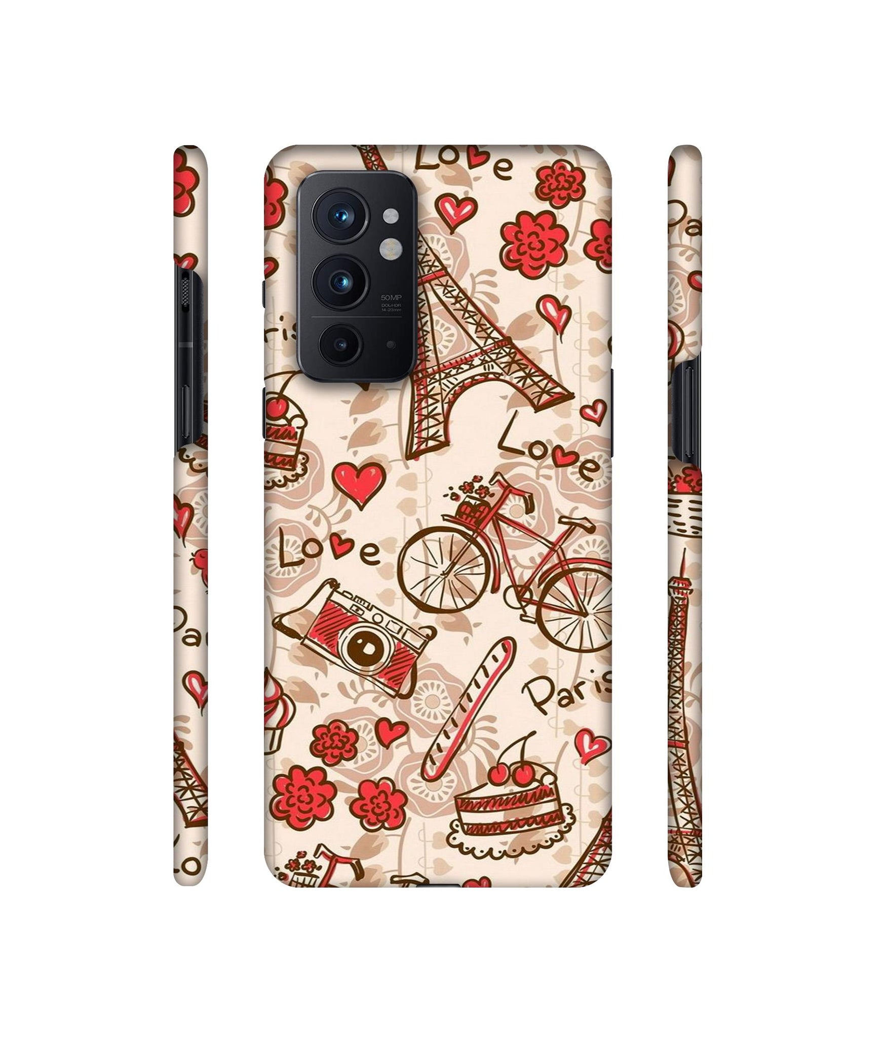 Vintage Paris Designer Hard Back Cover for OnePlus 9RT 5G