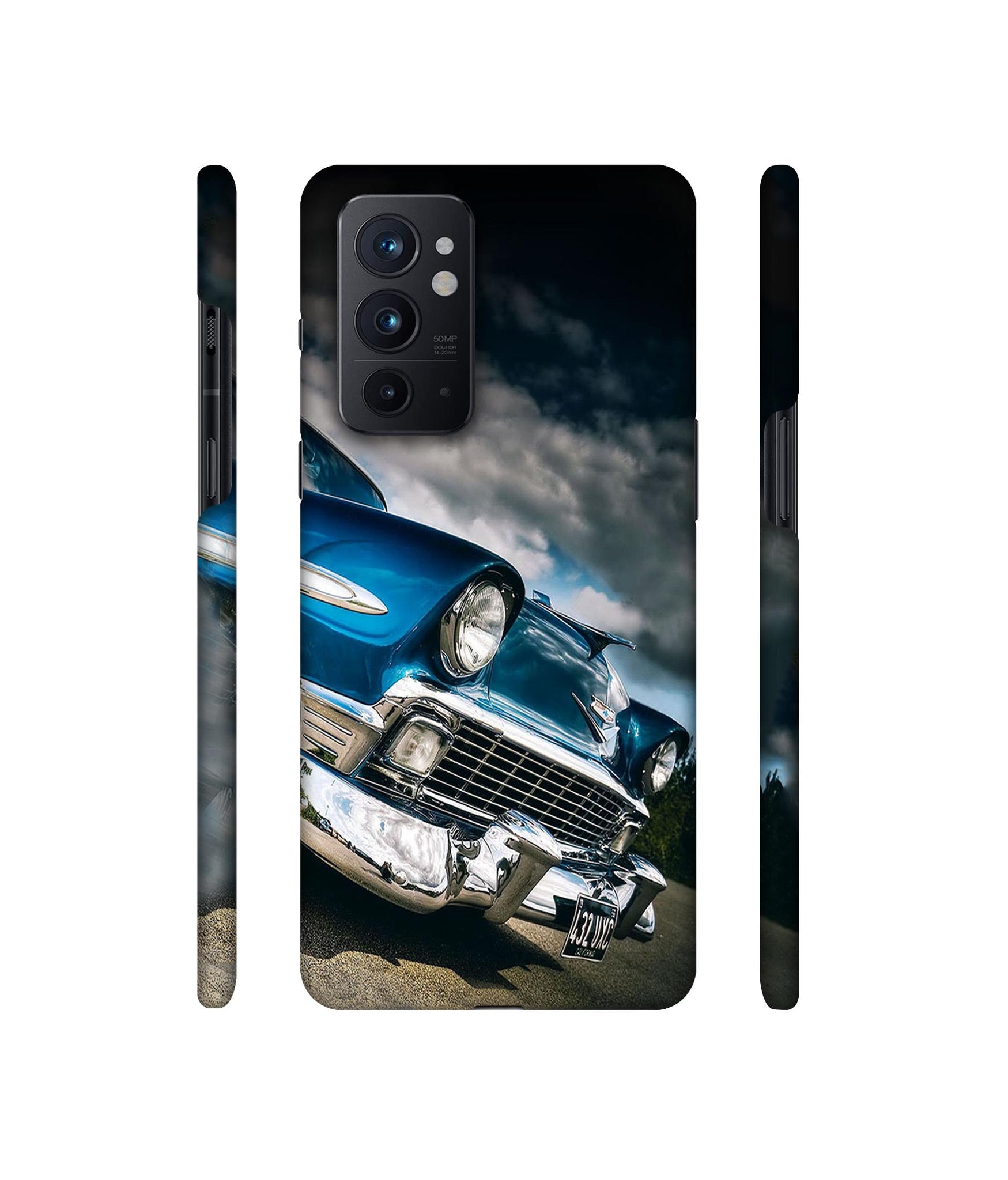 Vintage Car Pattern Designer Hard Back Cover for OnePlus 9RT 5G
