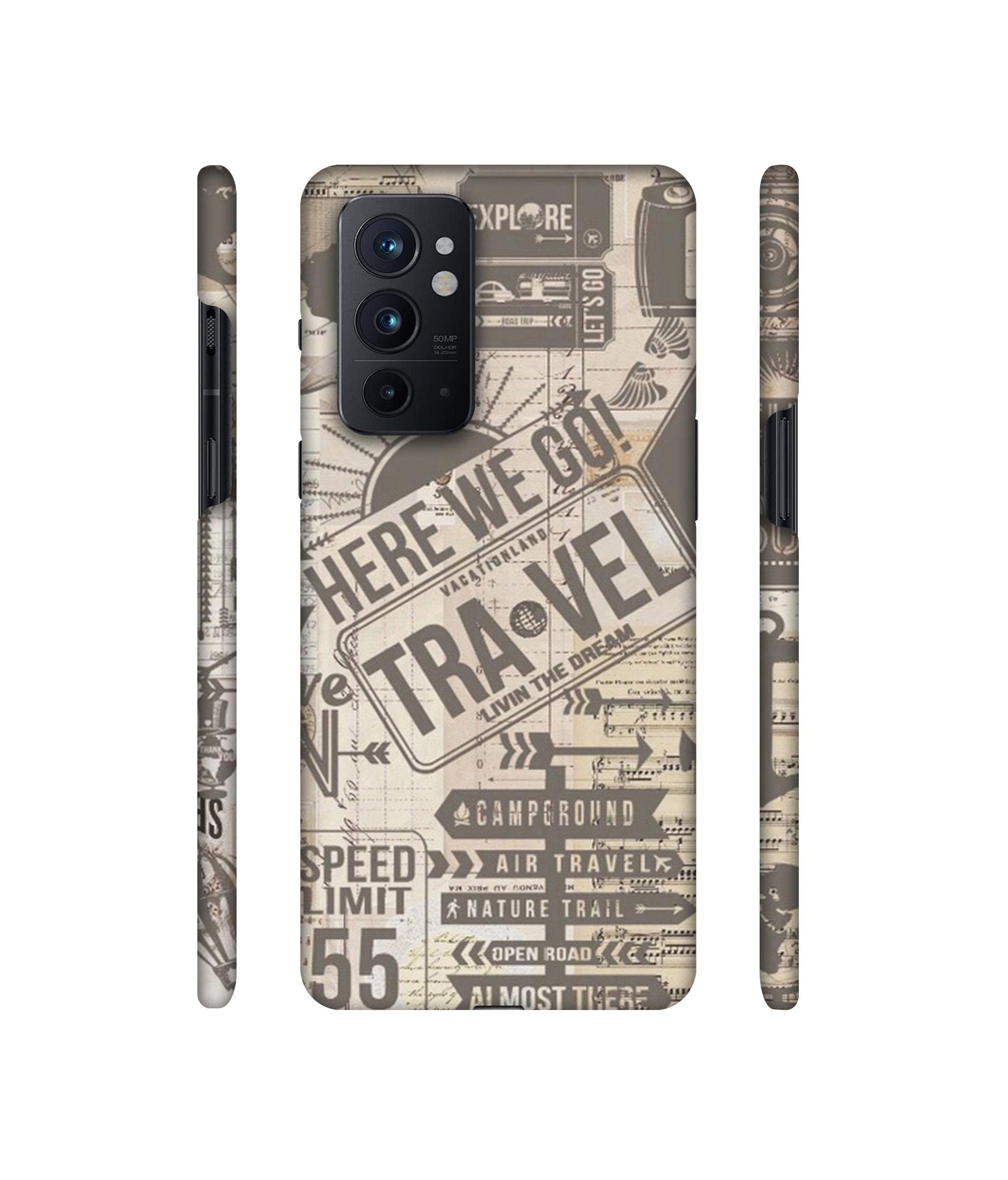 Travel Designer Hard Back Cover for OnePlus 9RT 5G