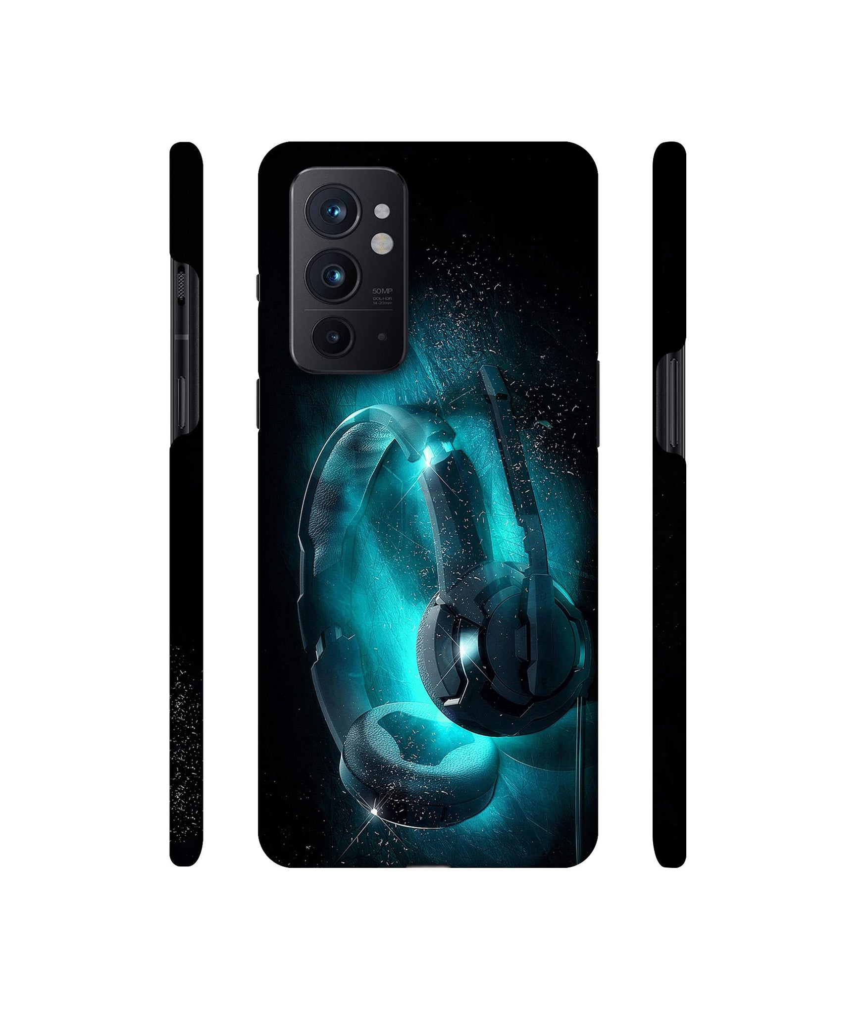 Cool Headphone Designer Hard Back Cover for OnePlus 9RT 5G
