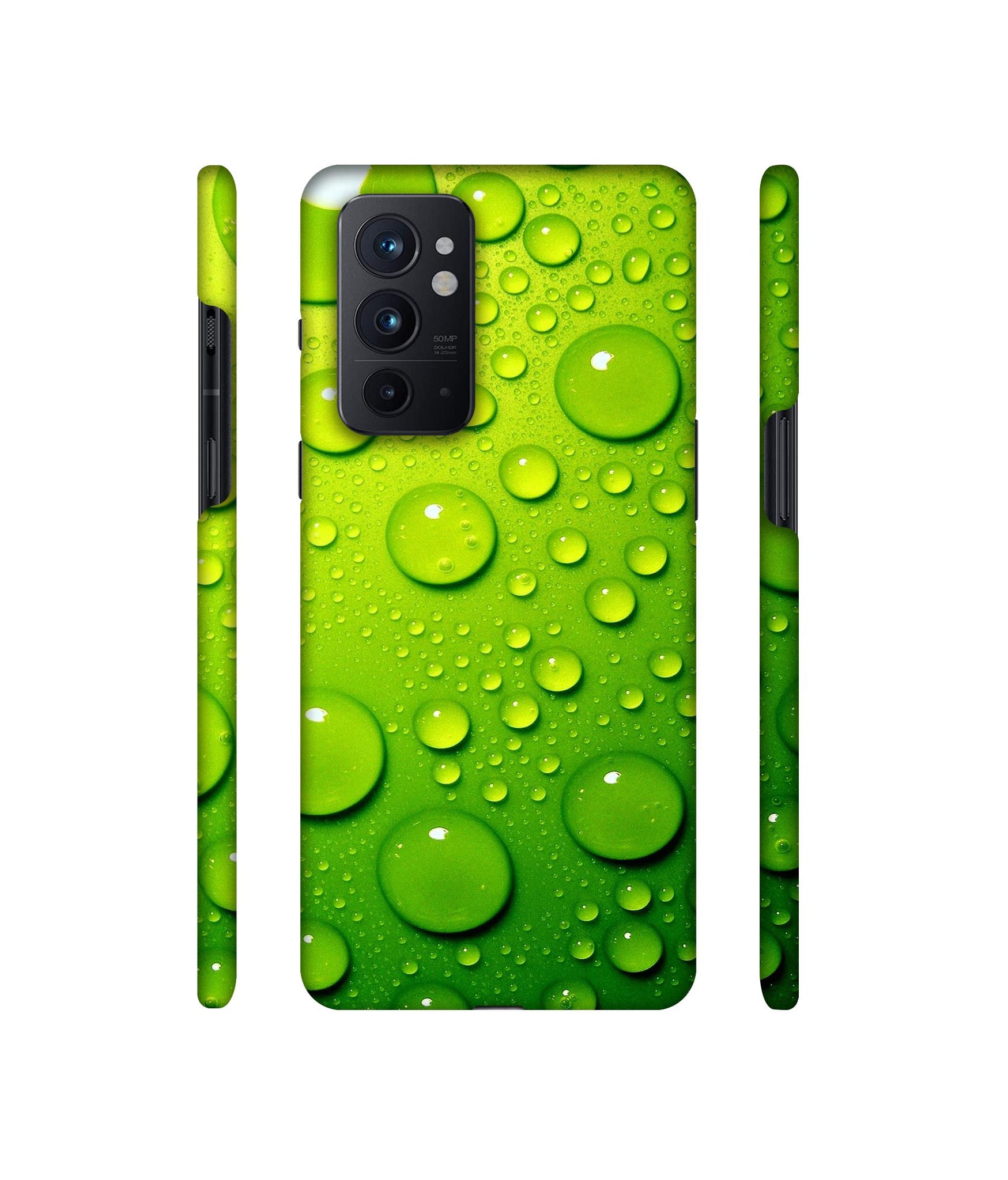 Green Bubbles Designer Hard Back Cover for OnePlus 9RT 5G