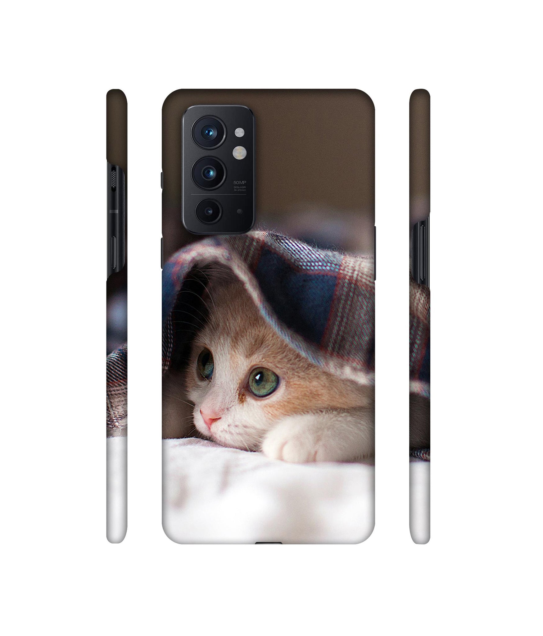 Sleepy Kitten Designer Hard Back Cover for OnePlus 9RT 5G