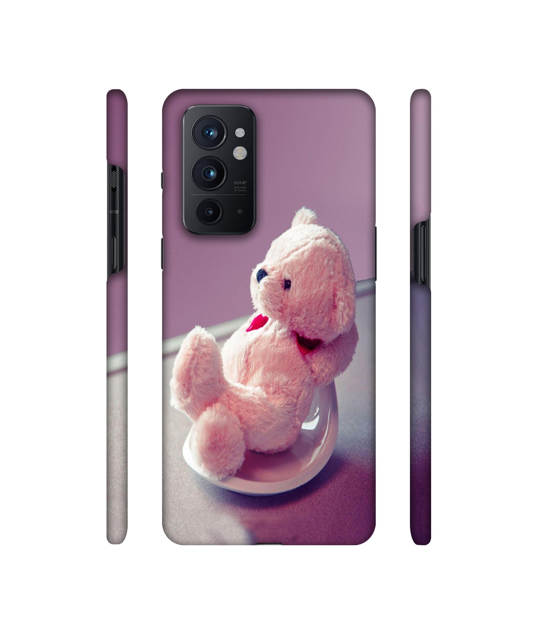 Cute Teddy Bear Designer Hard Back Cover for OnePlus 9RT 5G