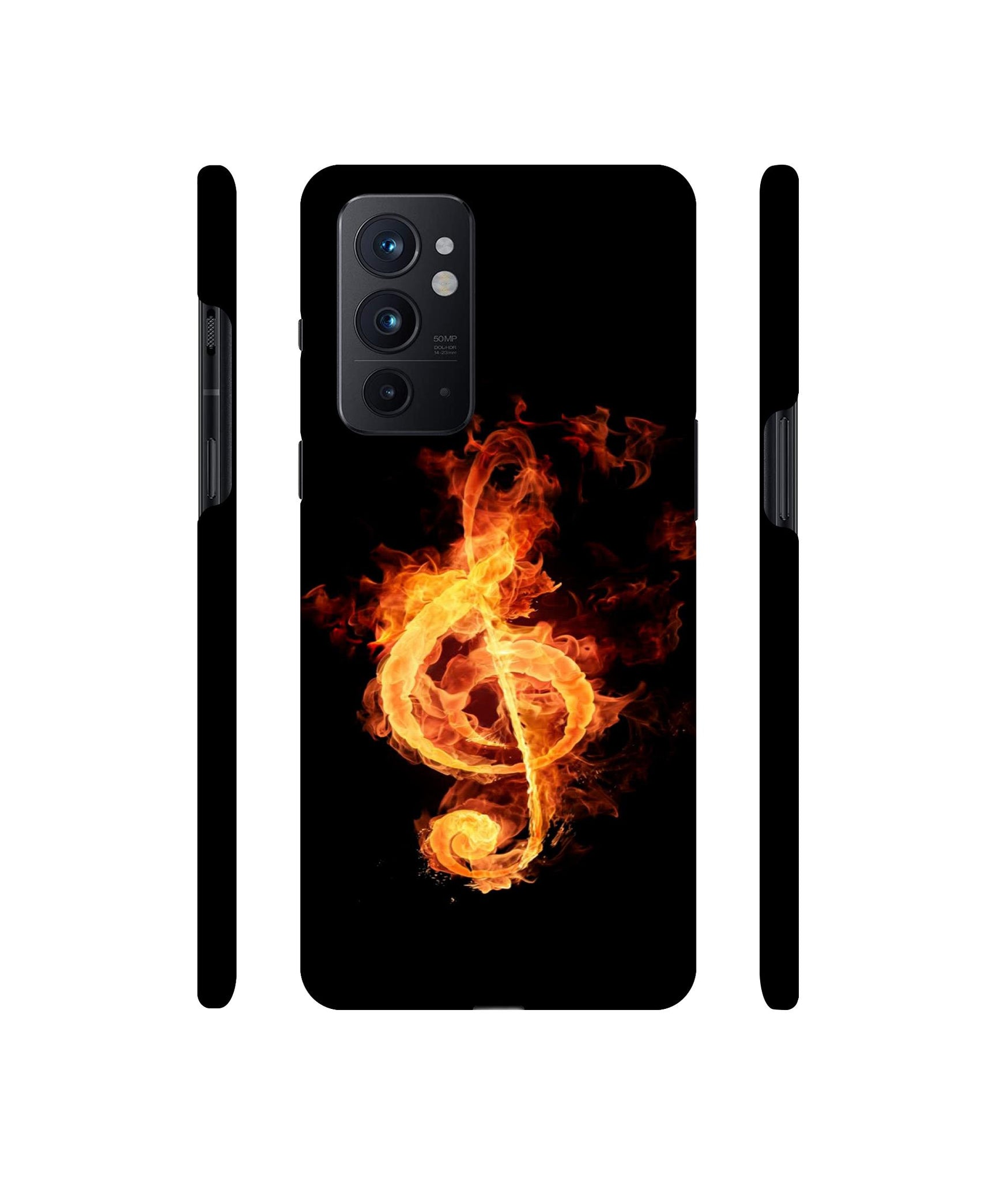 Fire Note Designer Hard Back Cover for OnePlus 9RT 5G