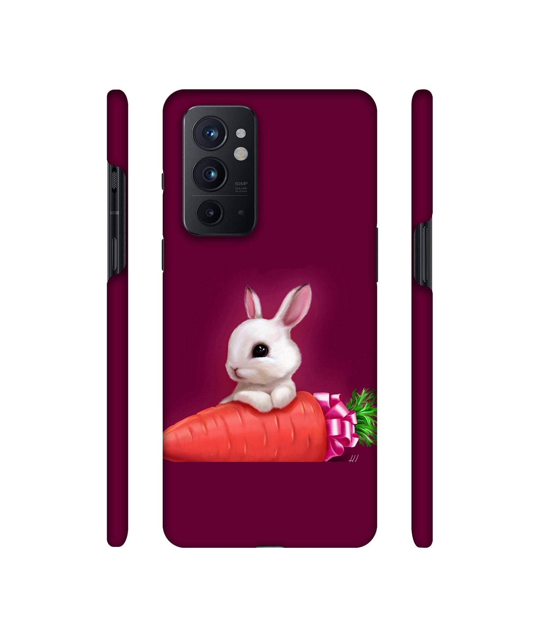 Bunny With Carrot Designer Hard Back Cover for OnePlus 9RT 5G