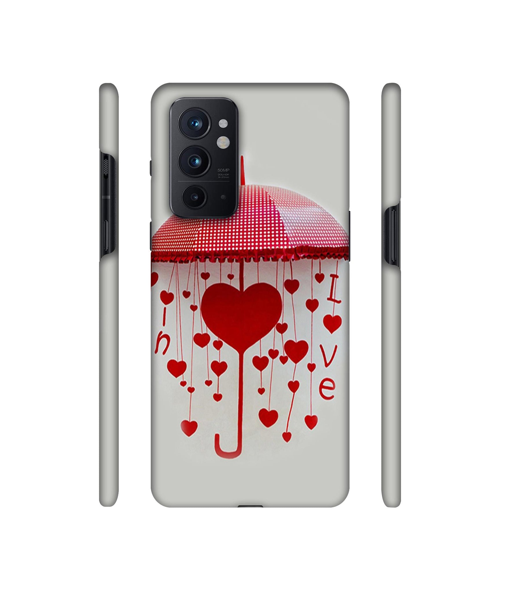 Love Heart Designer Hard Back Cover for OnePlus 9RT 5G
