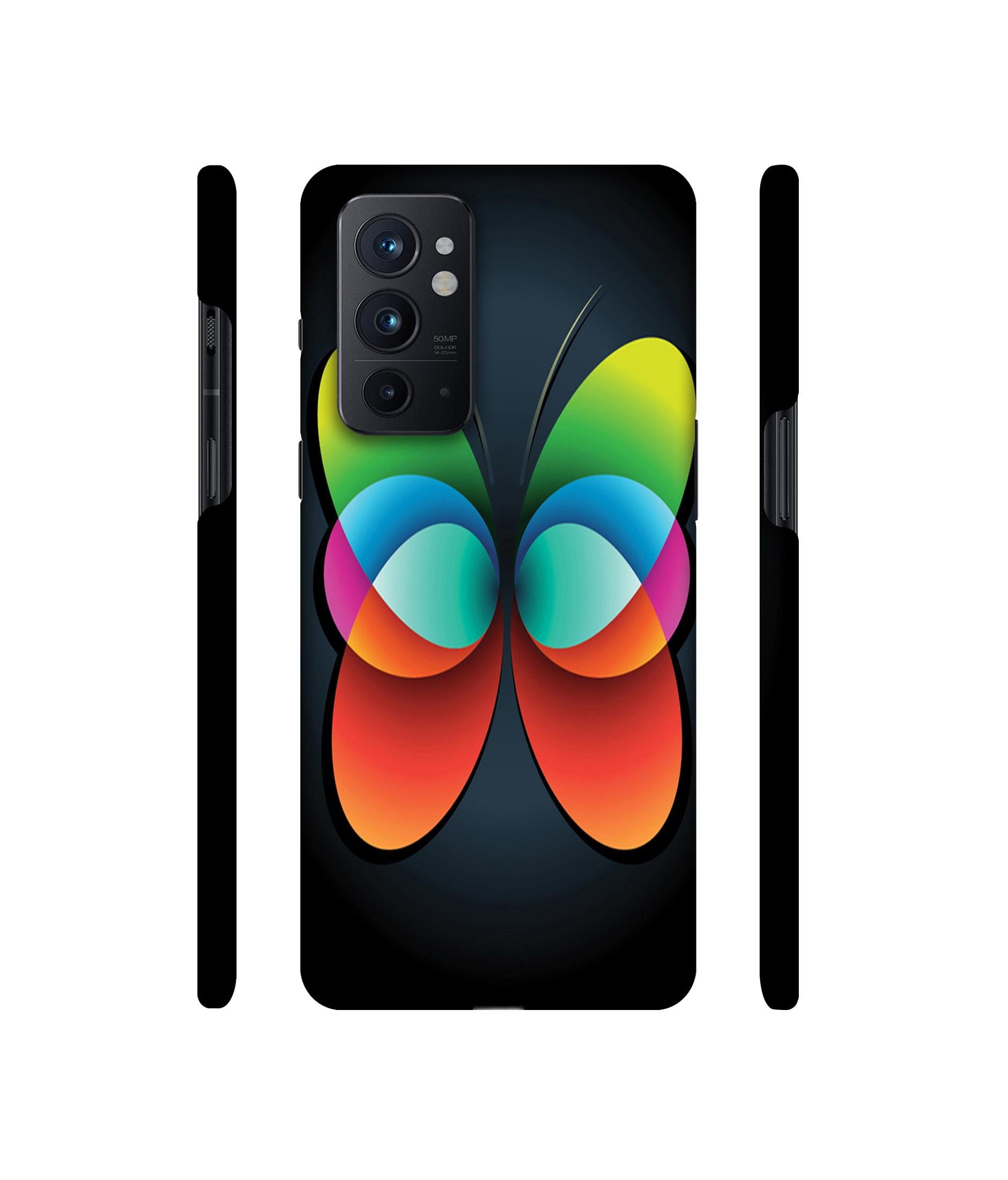 Colourfull Butterfly Designer Hard Back Cover for OnePlus 9RT 5G