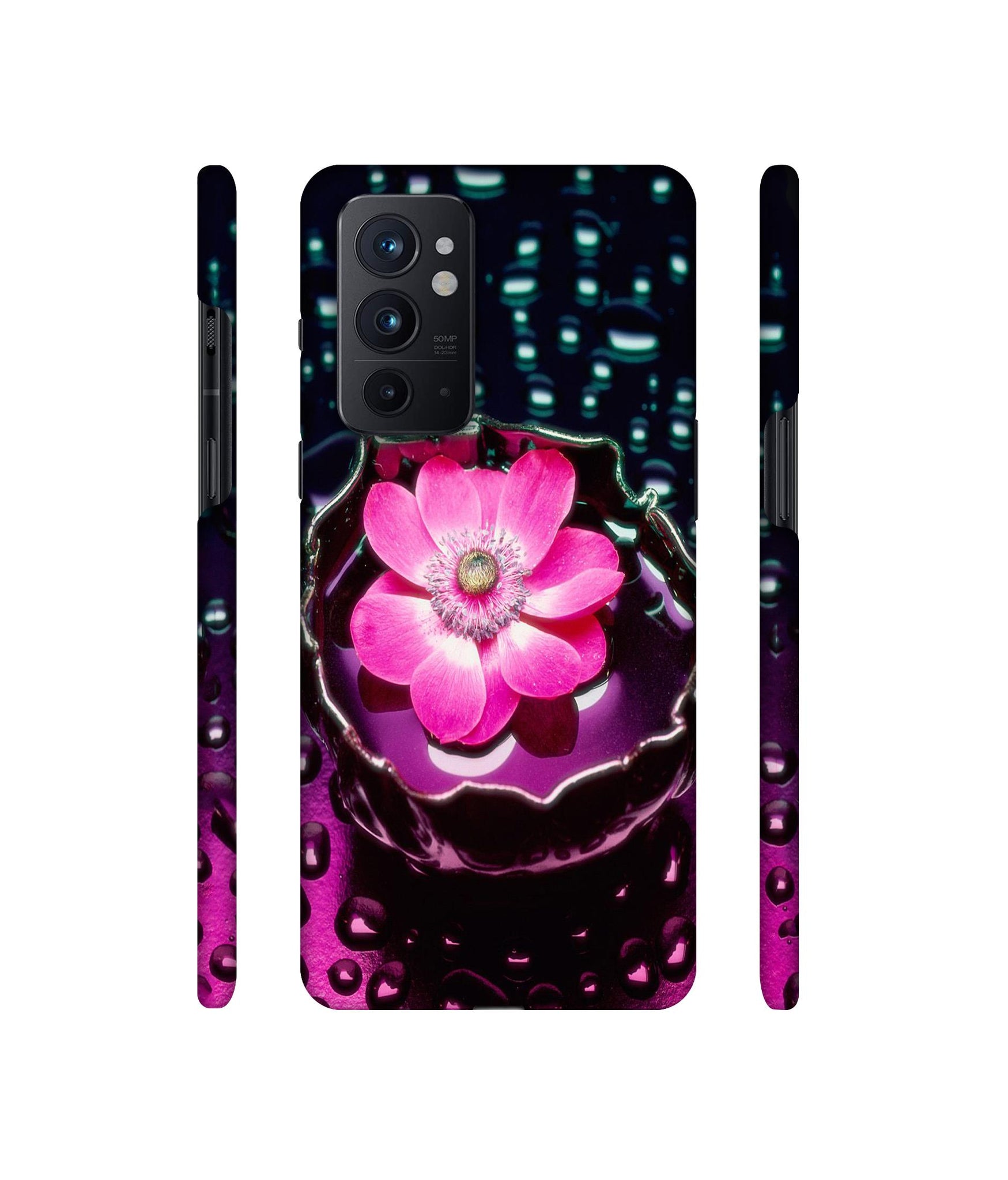 Flower in Water Designer Hard Back Cover for OnePlus 9RT 5G