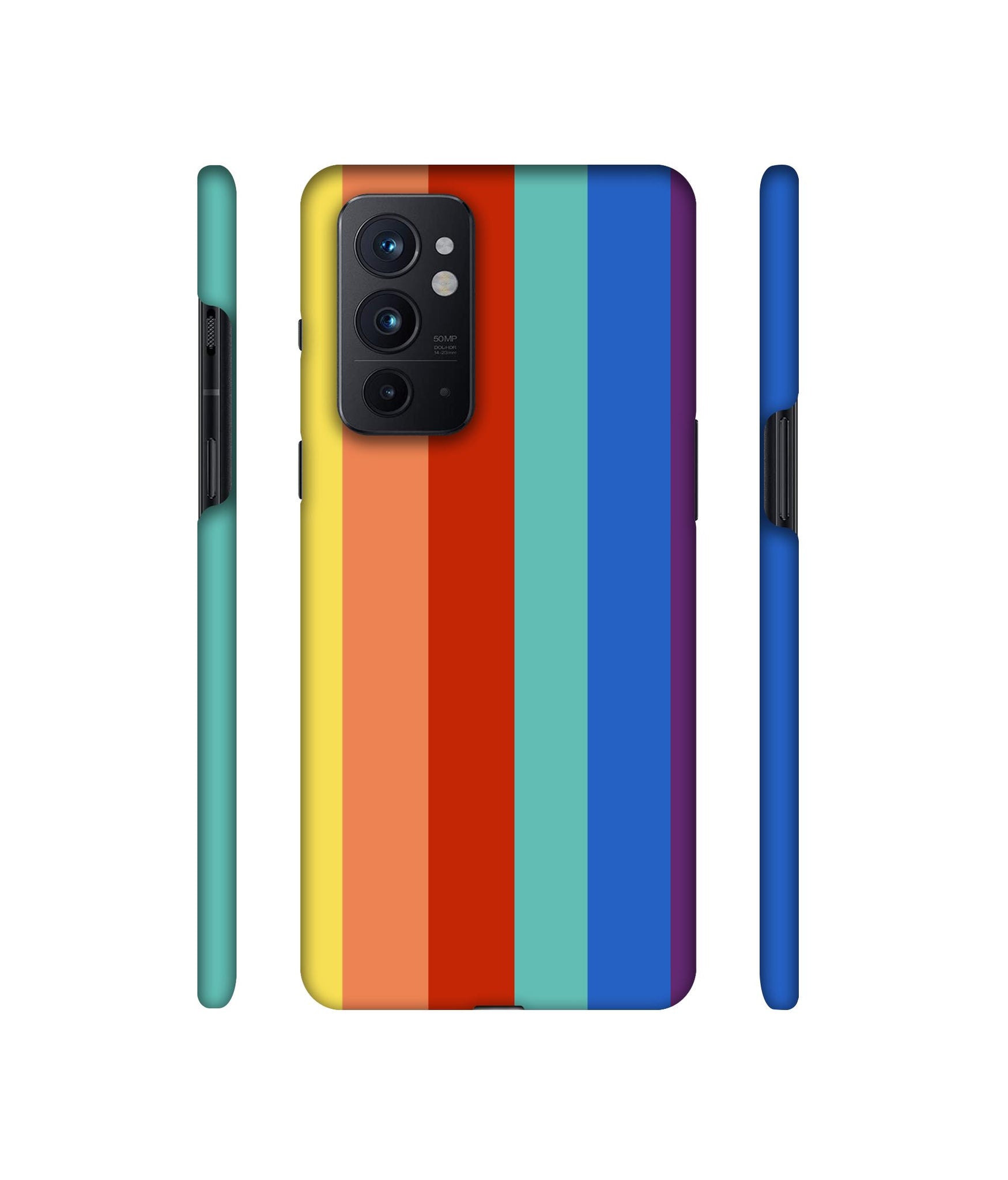 Rainbow Colors Designer Hard Back Cover for OnePlus 9RT 5G