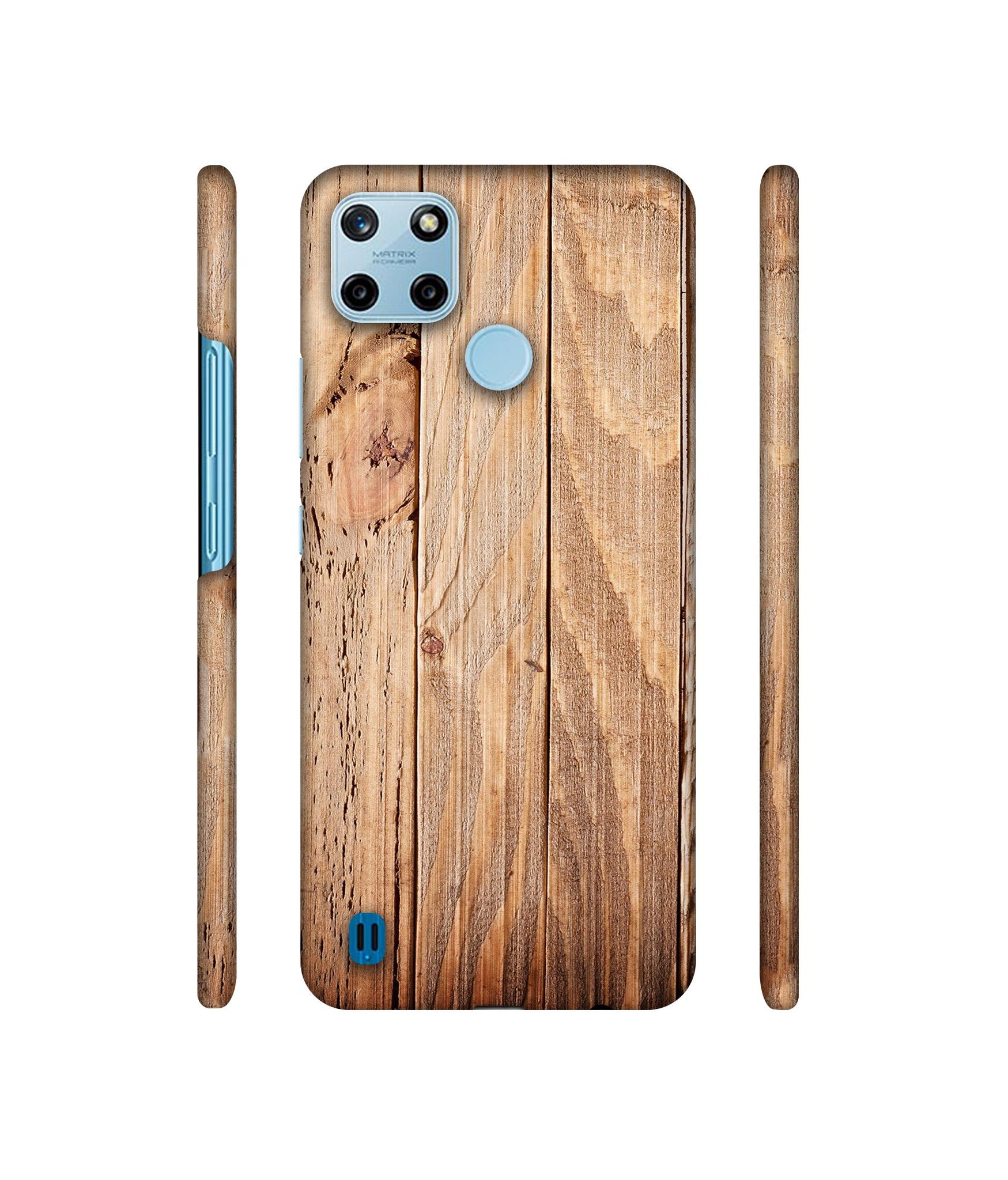 Wooden Texture Designer Hard Back Cover for Realme C25Y 4G