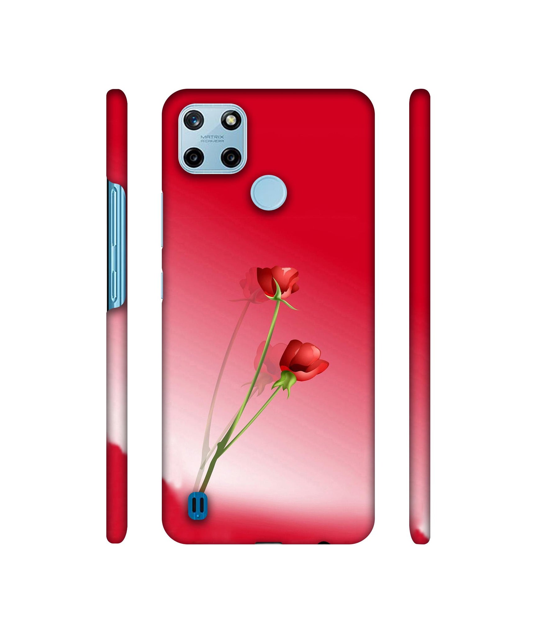 Red Roses Designer Hard Back Cover for Realme C25Y 4G