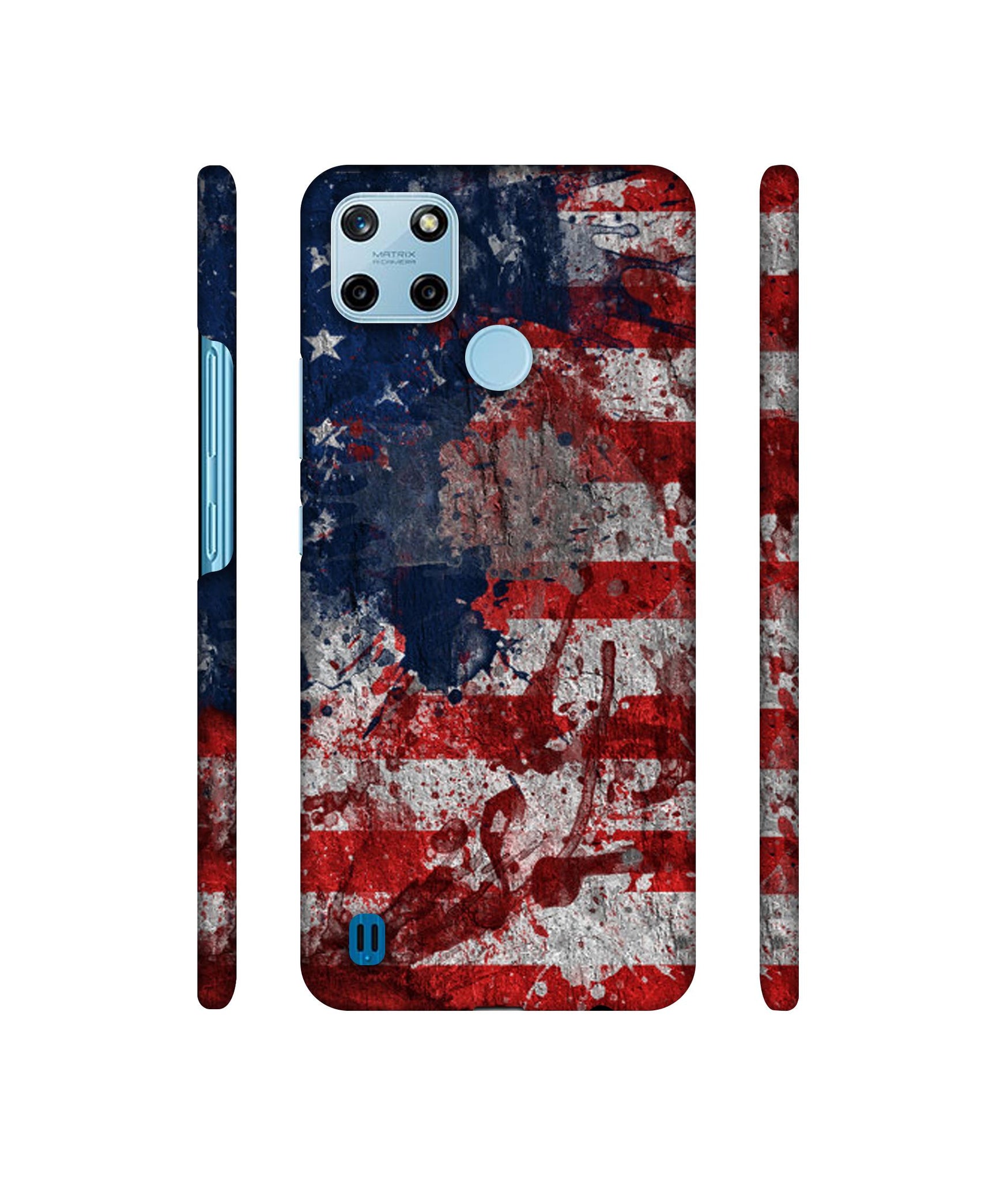 Painting American Designer Hard Back Cover for Realme C25Y 4G