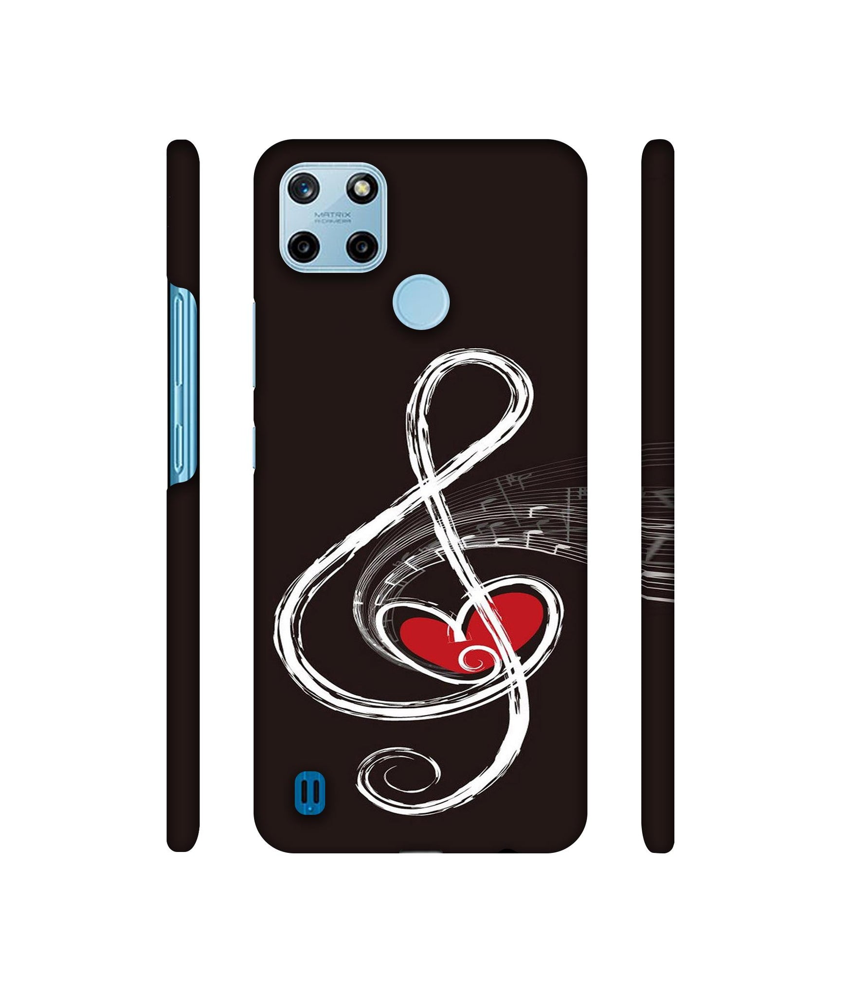 Love Note Music Designer Hard Back Cover for Realme C25Y 4G