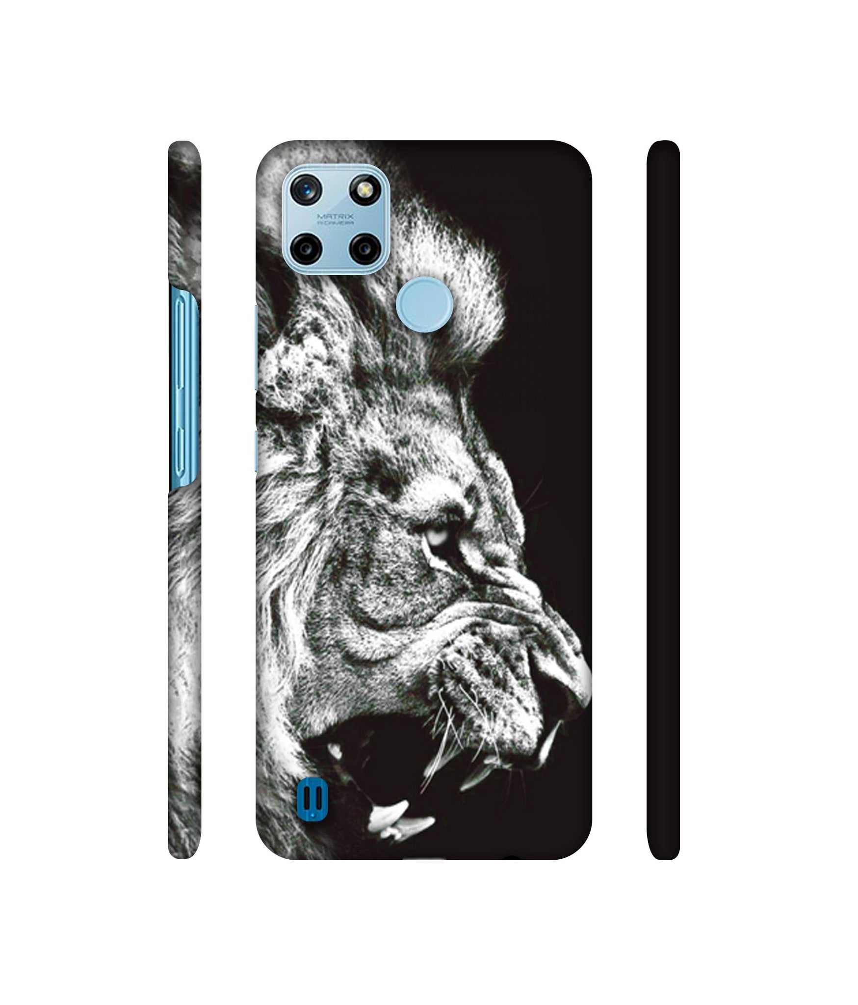 Angry Lion Designer Hard Back Cover for Realme C25Y 4G