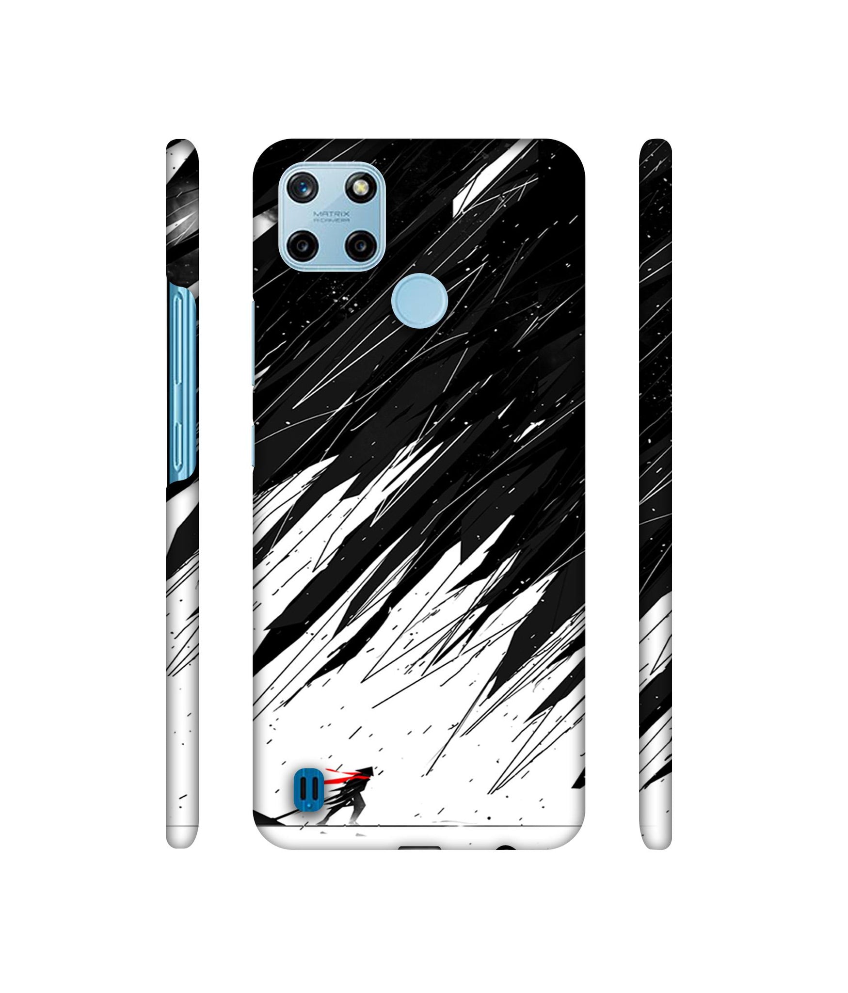 Geometric Strom Designer Hard Back Cover for Realme C25Y 4G