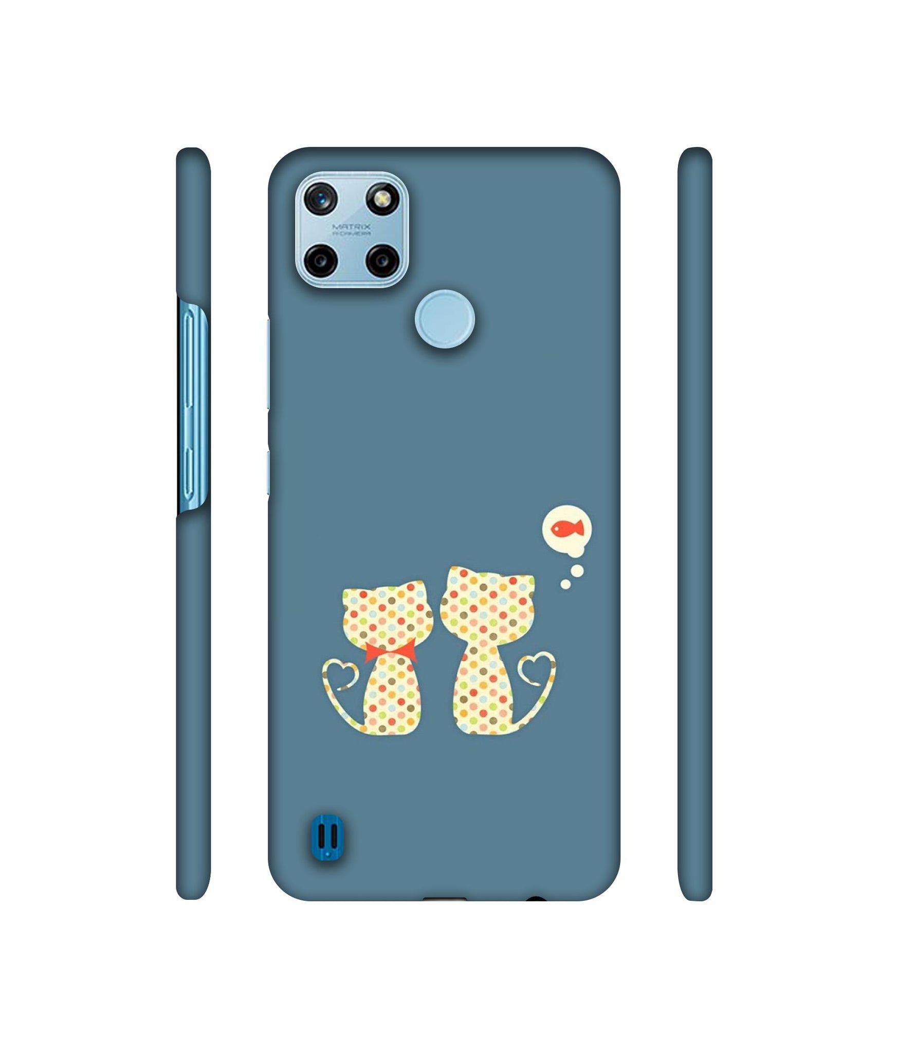 Fish On Mind Print Designer Hard Back Cover for Realme C25Y 4G