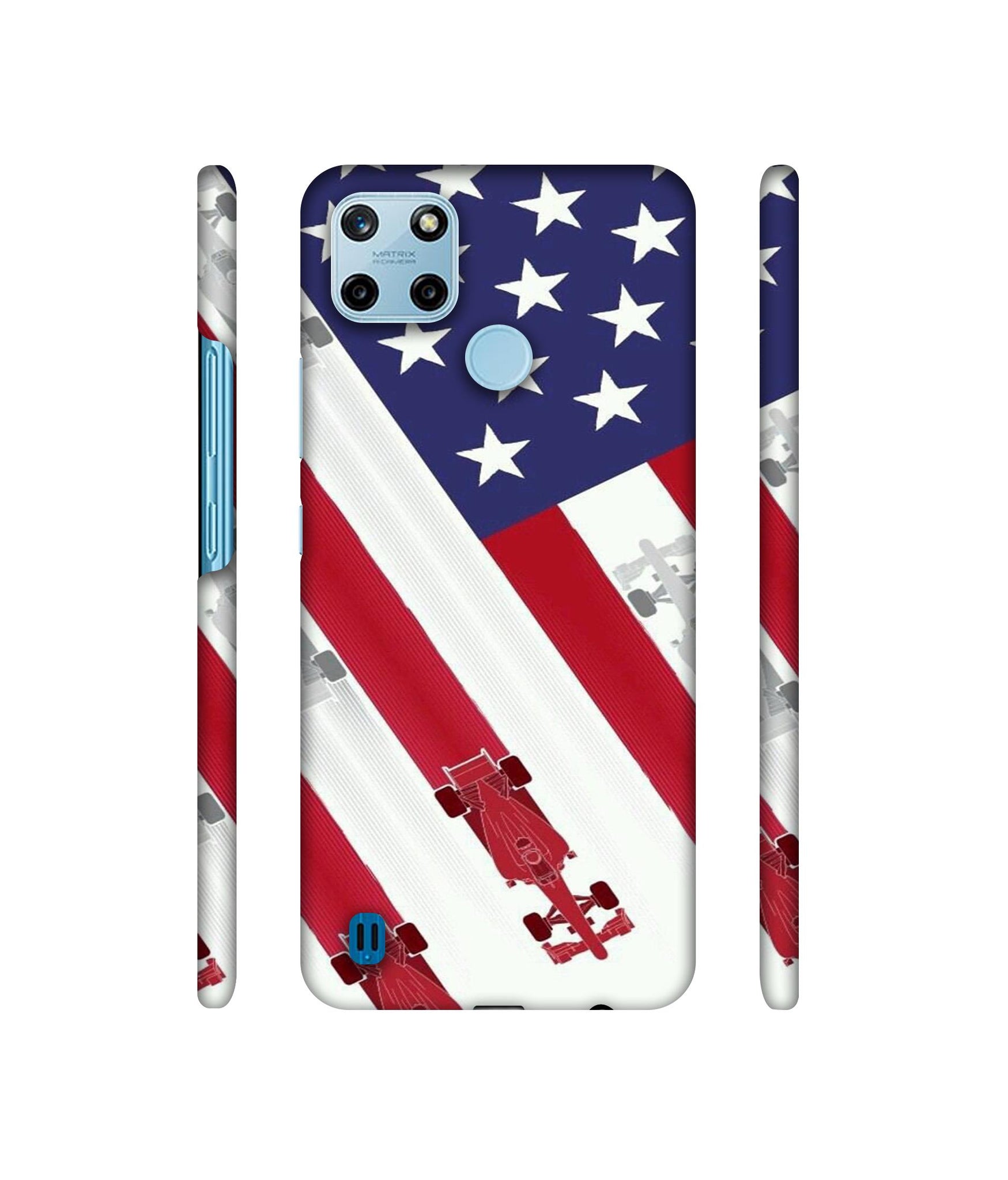Ferrari On the Zoom Print Designer Hard Back Cover for Realme C25Y 4G