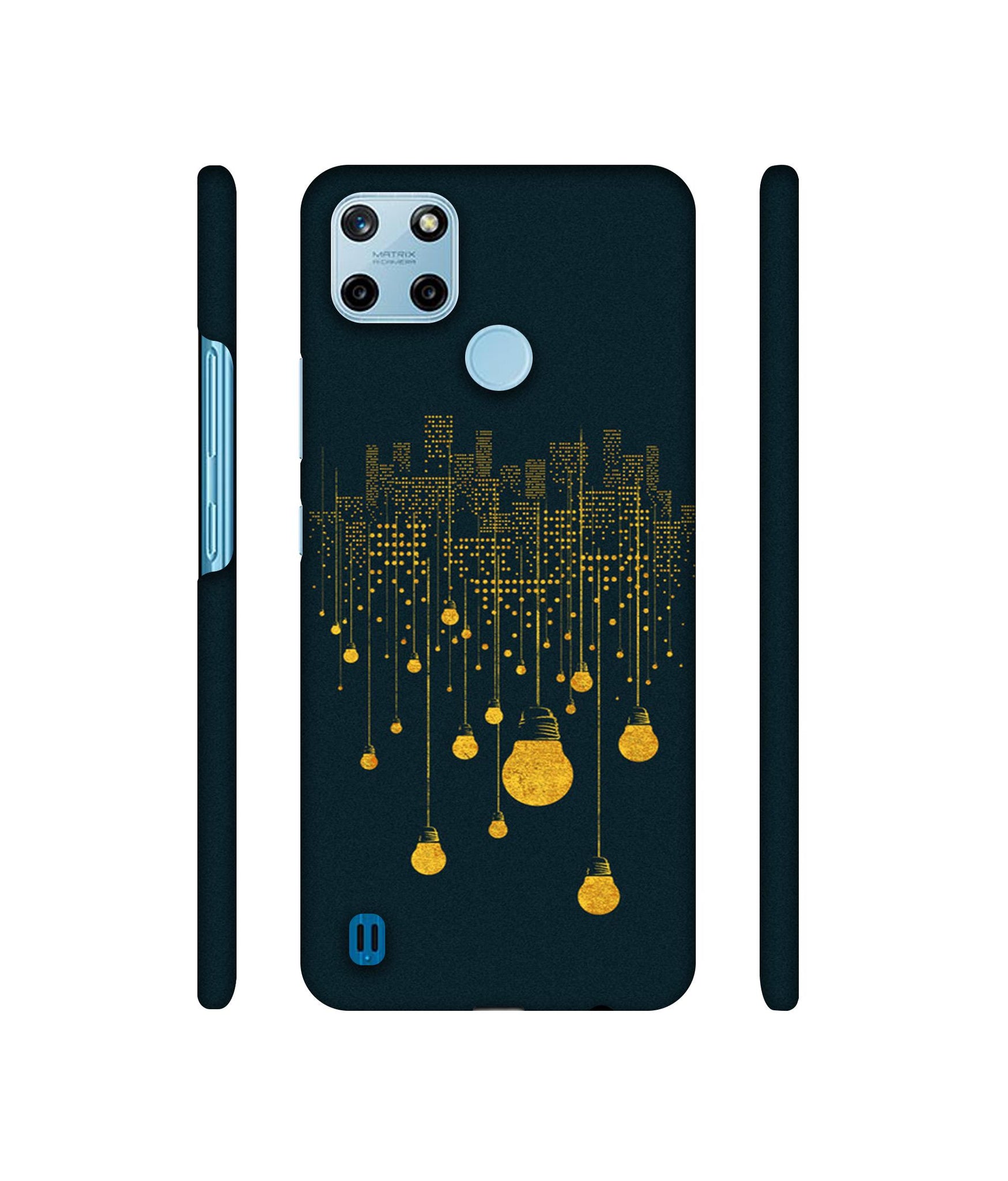 City Light Pattern Designer Hard Back Cover for Realme C25Y 4G