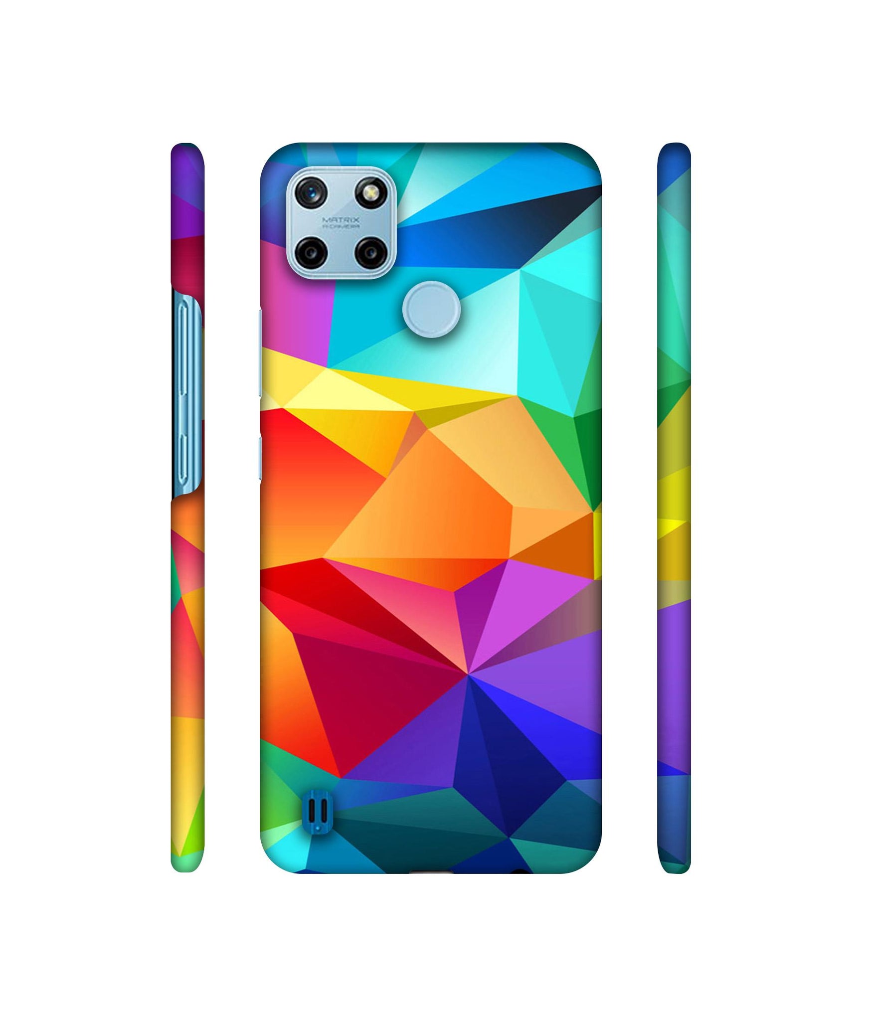 Colorful Pattern Designer Hard Back Cover for Realme C25Y 4G