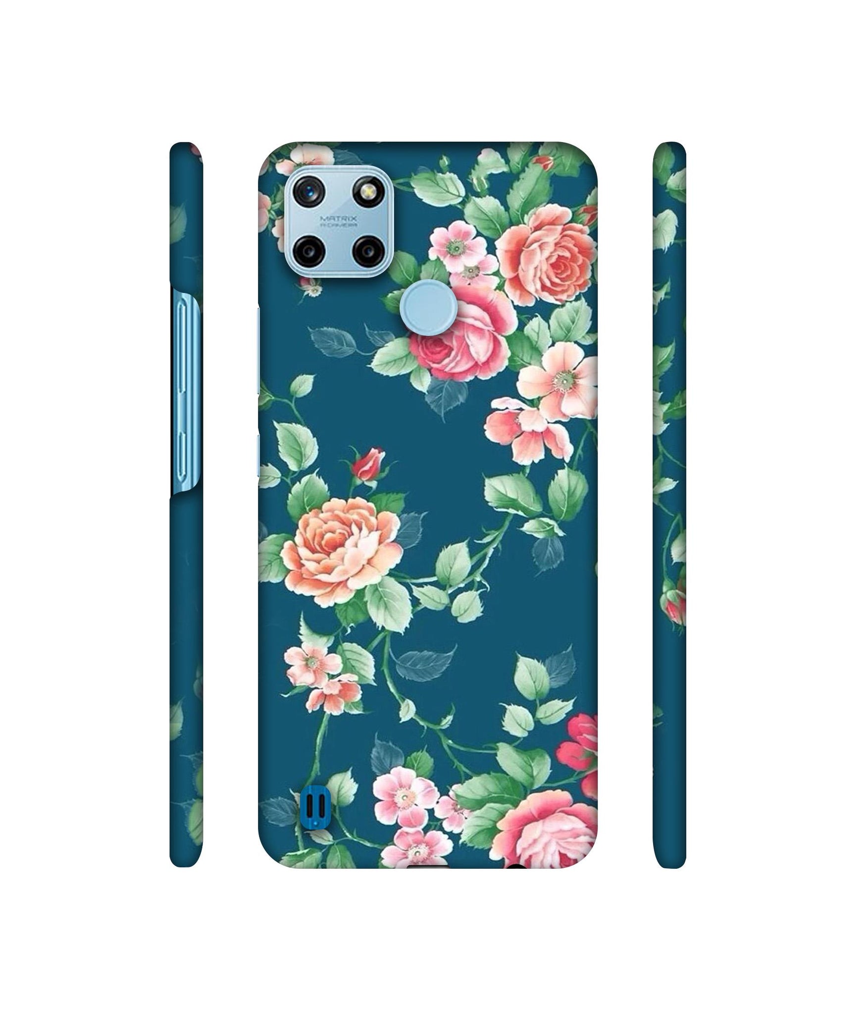 Vintage Floral Designer Hard Back Cover for Realme C25Y 4G