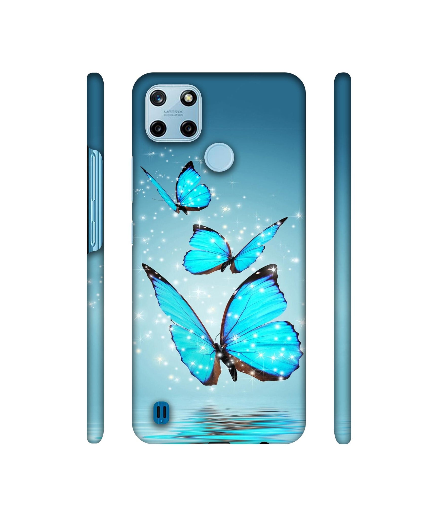 Flying Butterflies Designer Hard Back Cover for Realme C25Y 4G