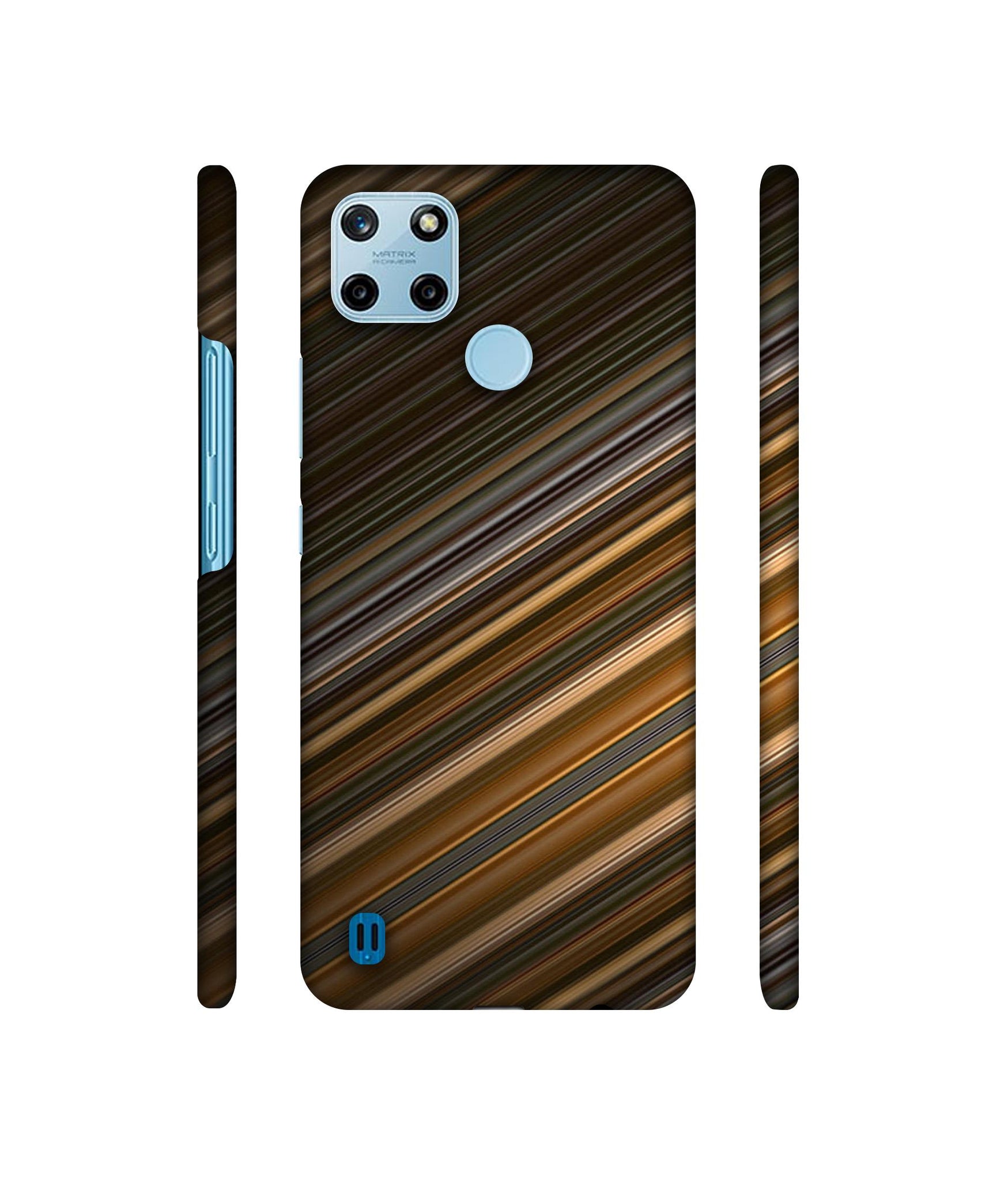 Stripes Designer Hard Back Cover for Realme C25Y 4G