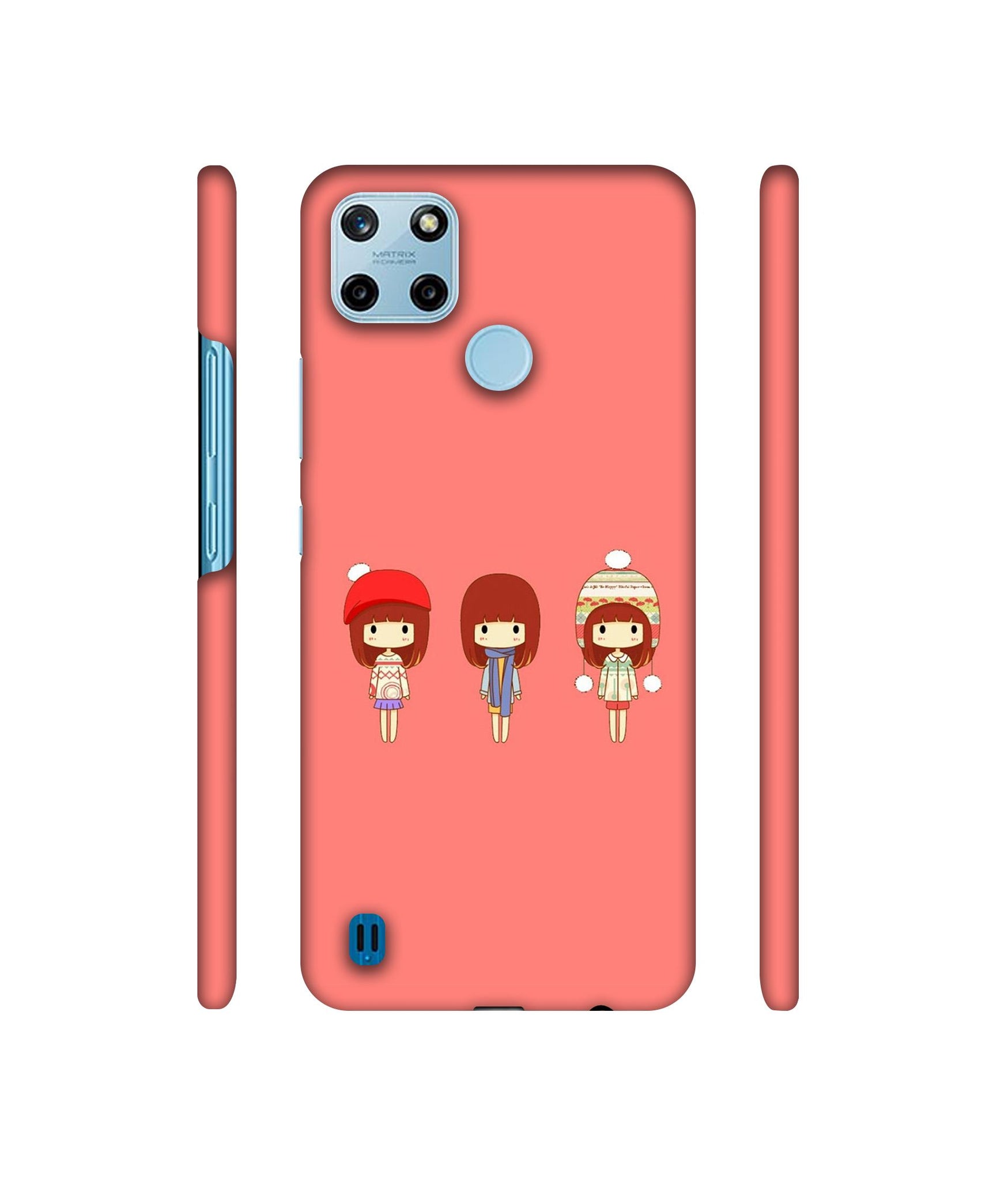 Cute Girls Designer Hard Back Cover for Realme C25Y 4G