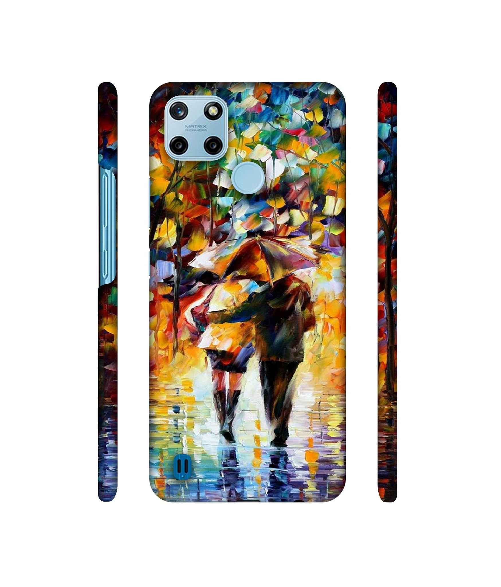 Paint Couple Pattern Designer Hard Back Cover for Realme C25Y 4G