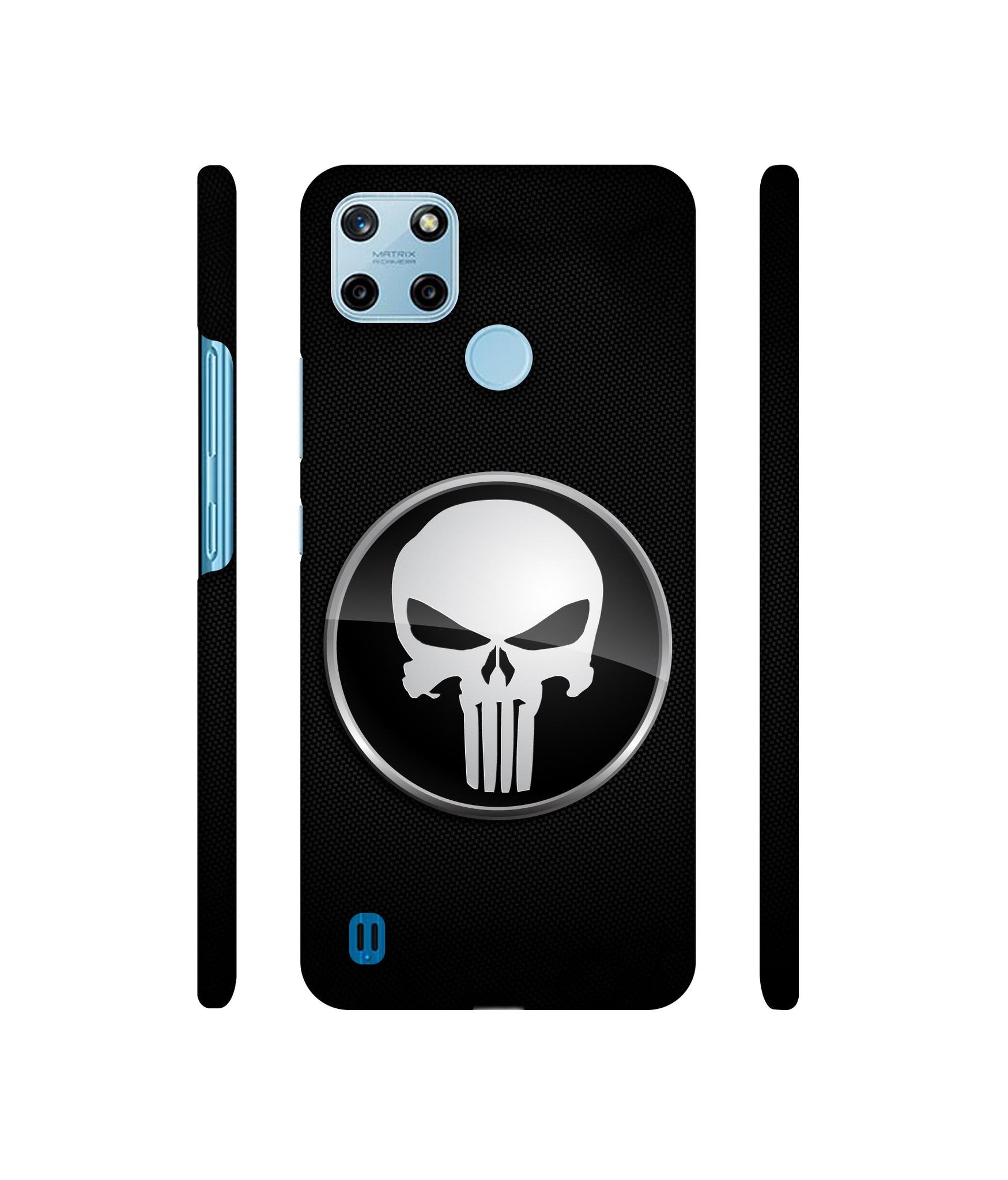 Skull Pattern Designer Hard Back Cover for Realme C25Y 4G