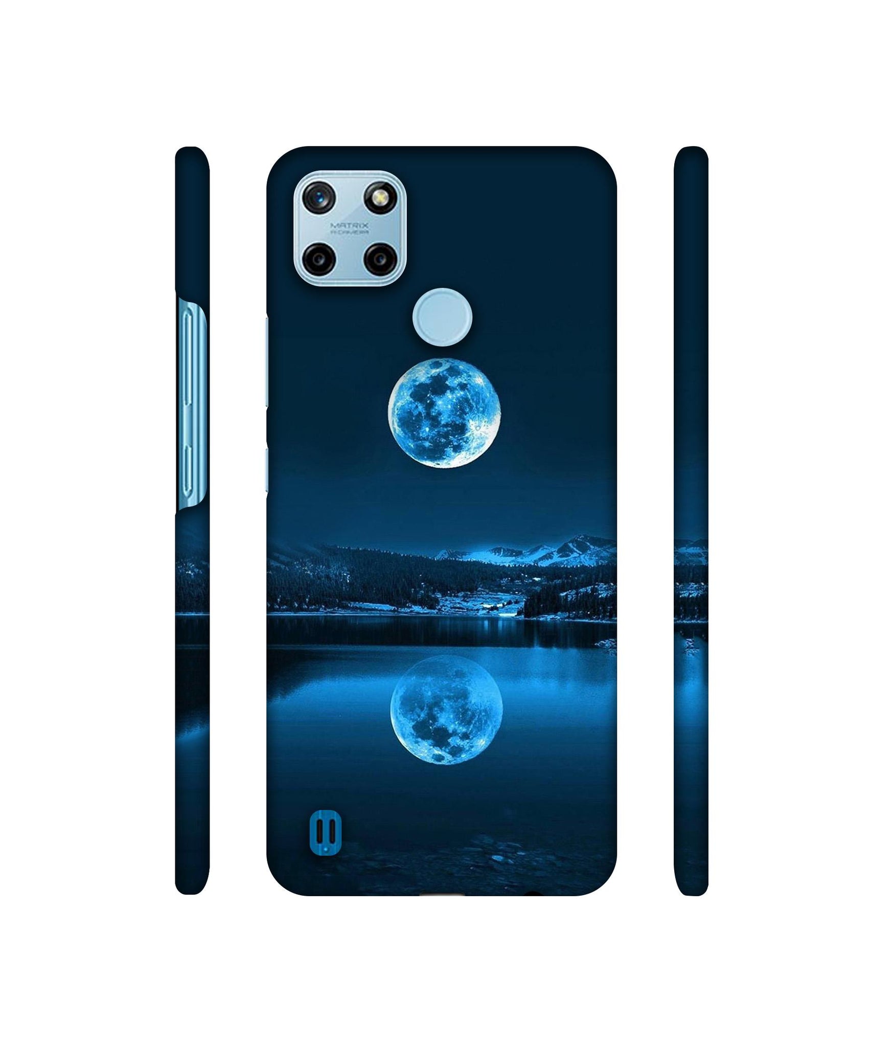 Moon Pattern Print Designer Hard Back Cover for Realme C25Y 4G