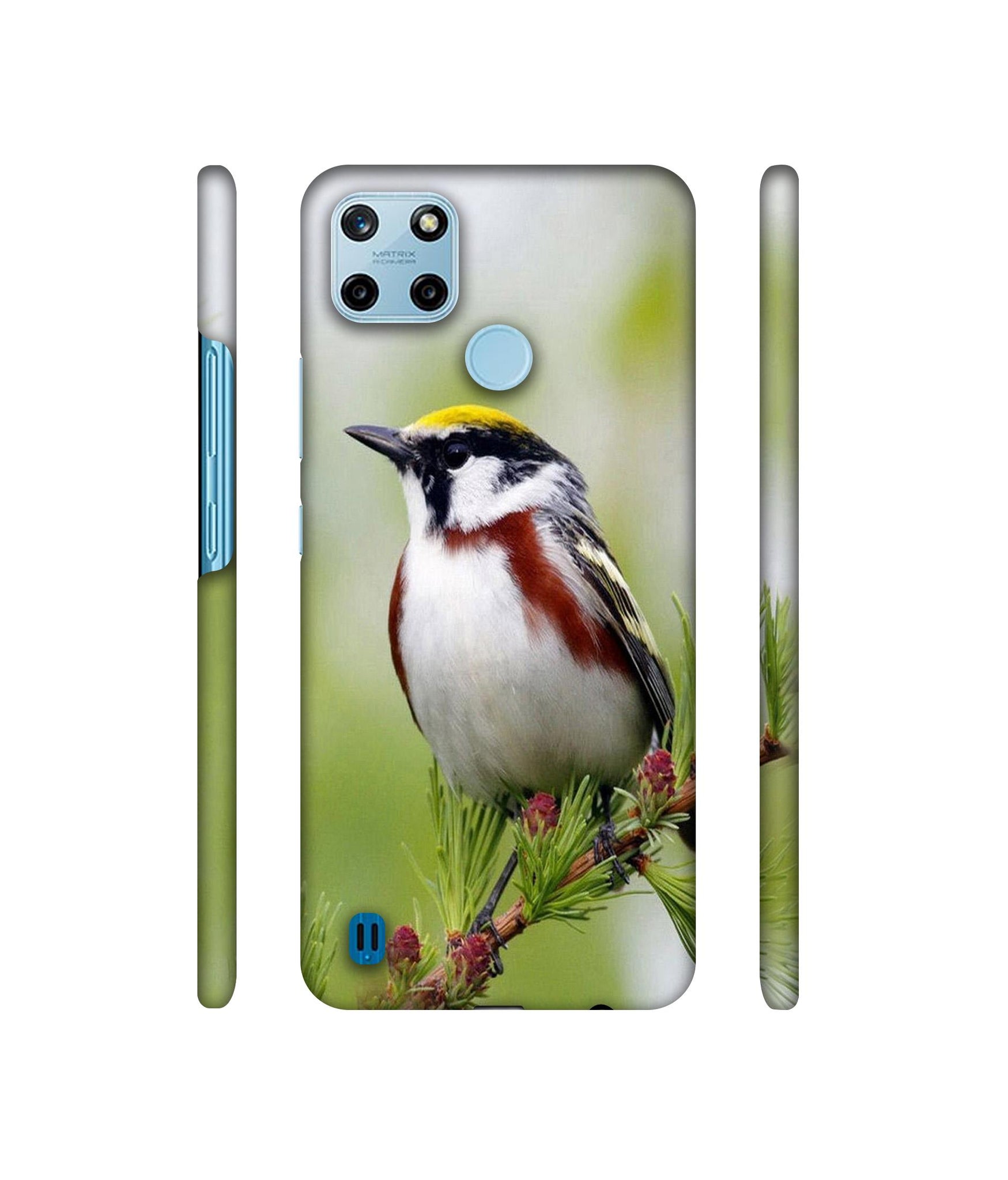 Bird Pattern Designer Hard Back Cover for Realme C25Y 4G