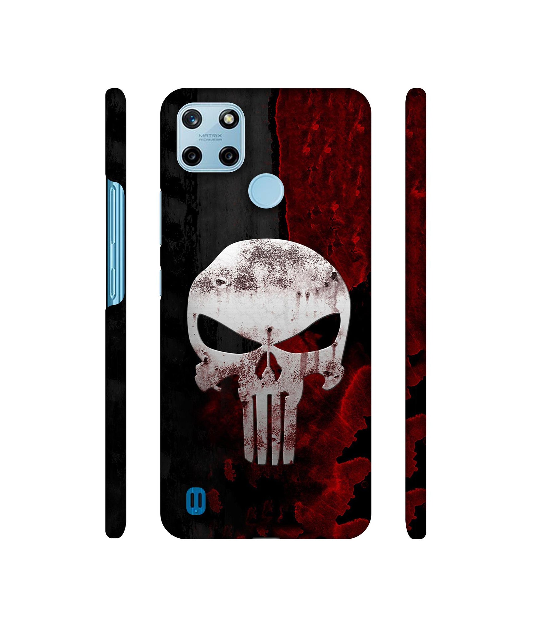 Punisher Skull Designer Hard Back Cover for Realme C25Y 4G