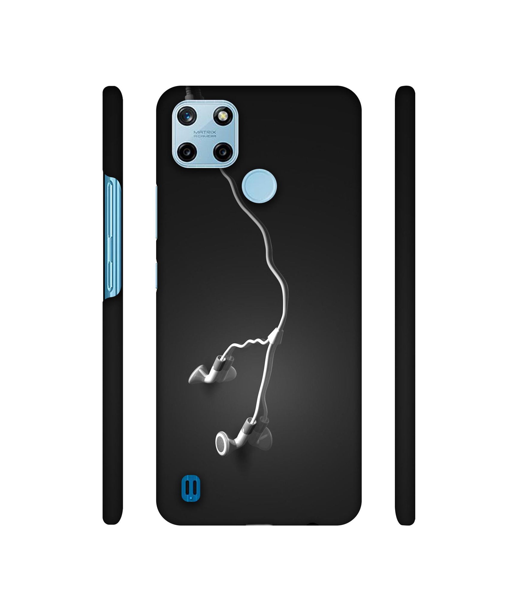 Headphone Designer Hard Back Cover for Realme C25Y 4G