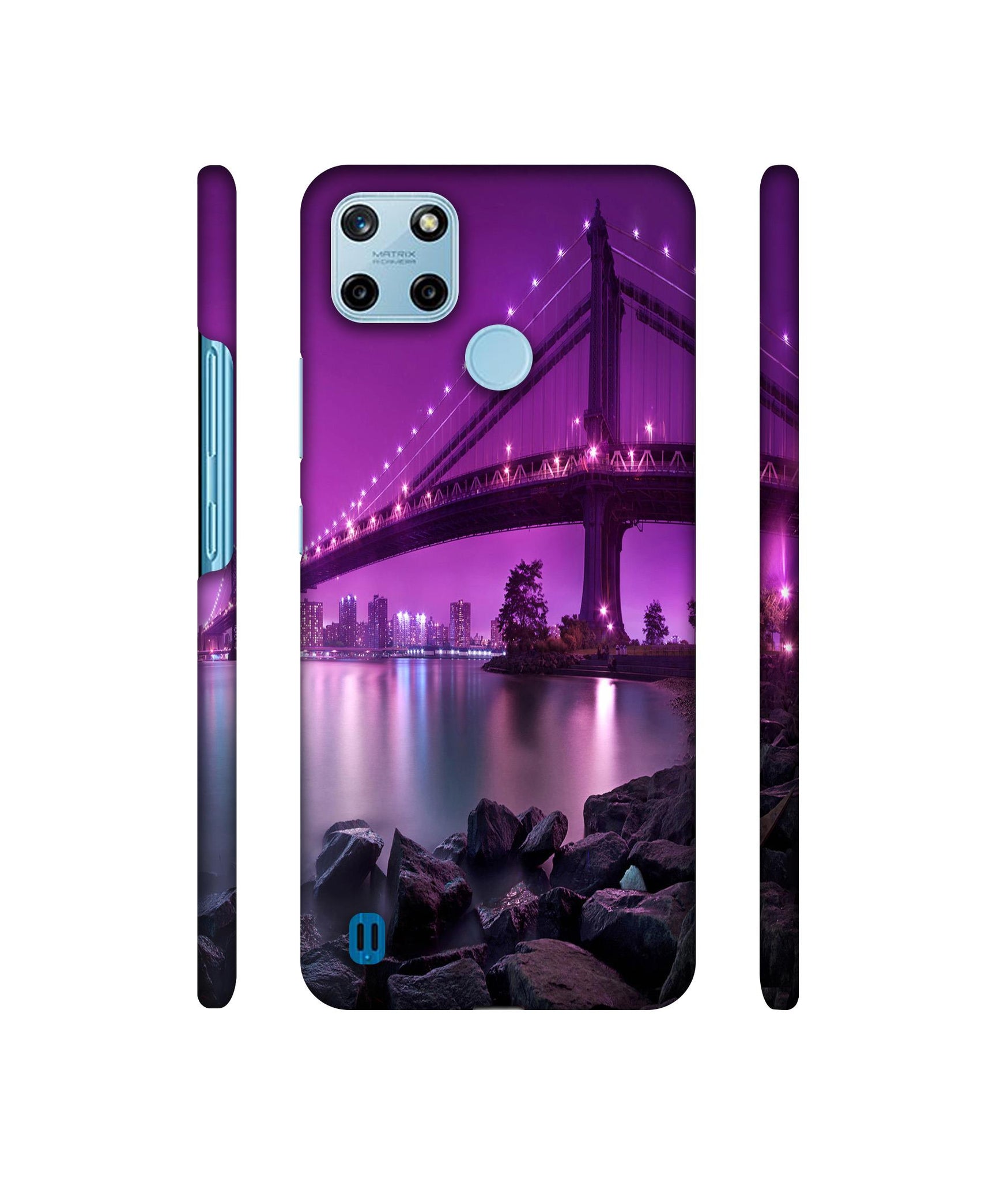 Manhattan Bridge Designer Hard Back Cover for Realme C25Y 4G