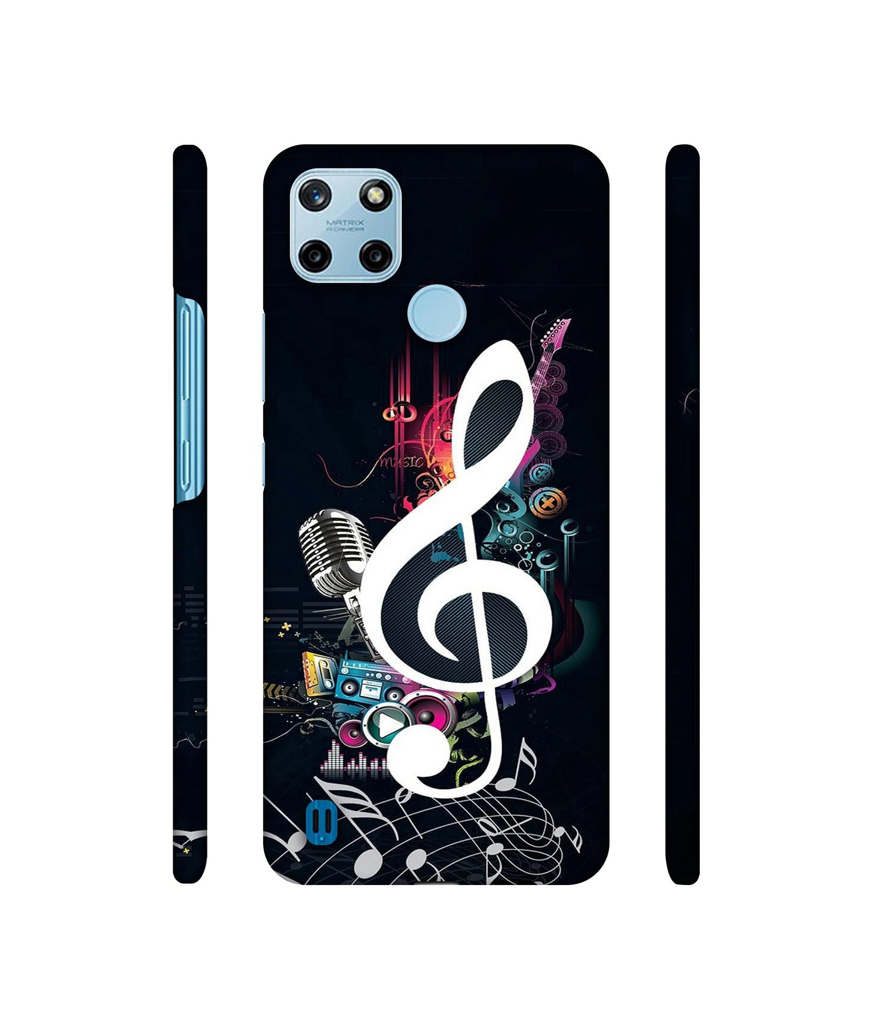 Mike and Music Designer Hard Back Cover for Realme C25Y 4G