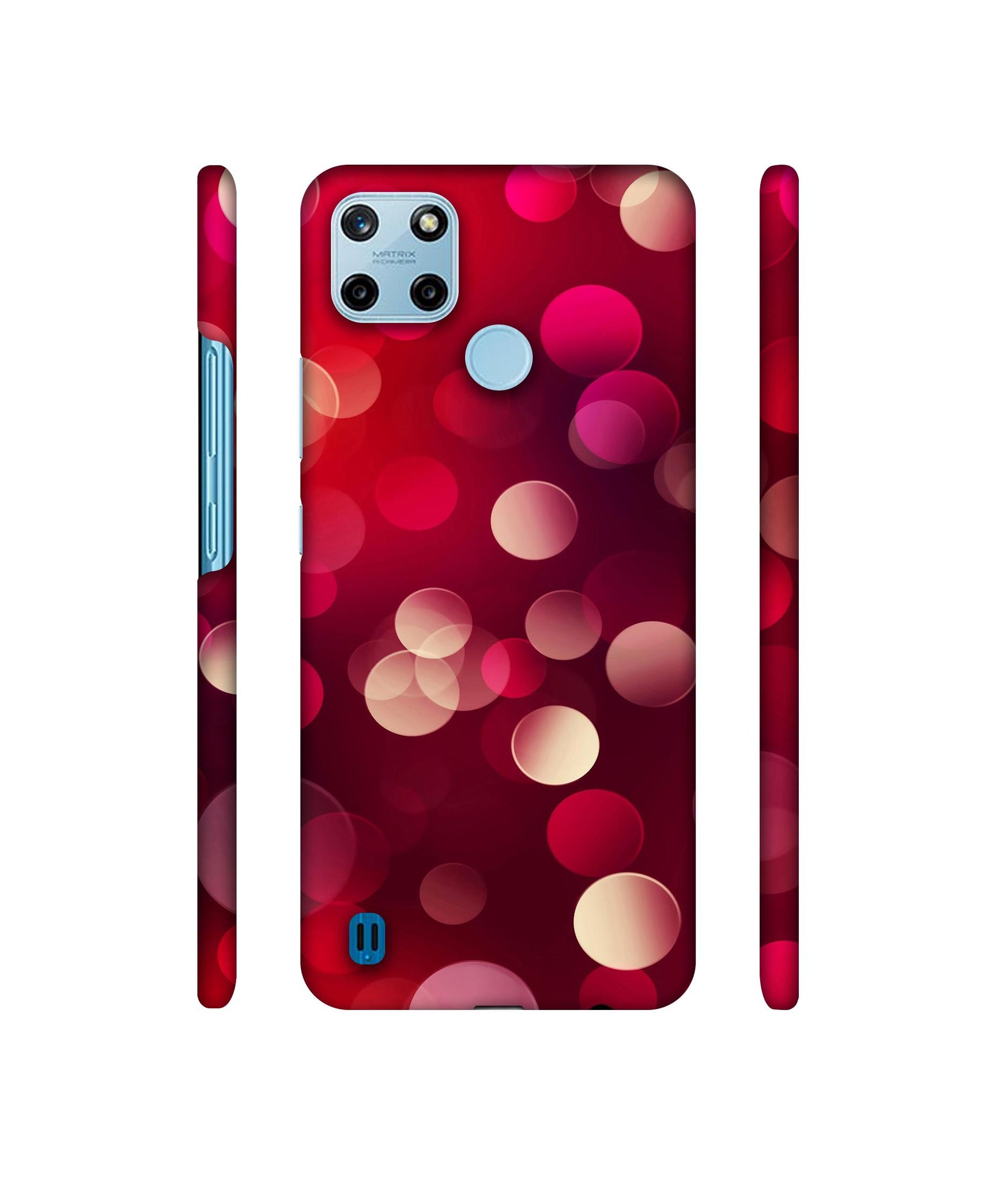 3D Circles Designer Hard Back Cover for Realme C25Y 4G