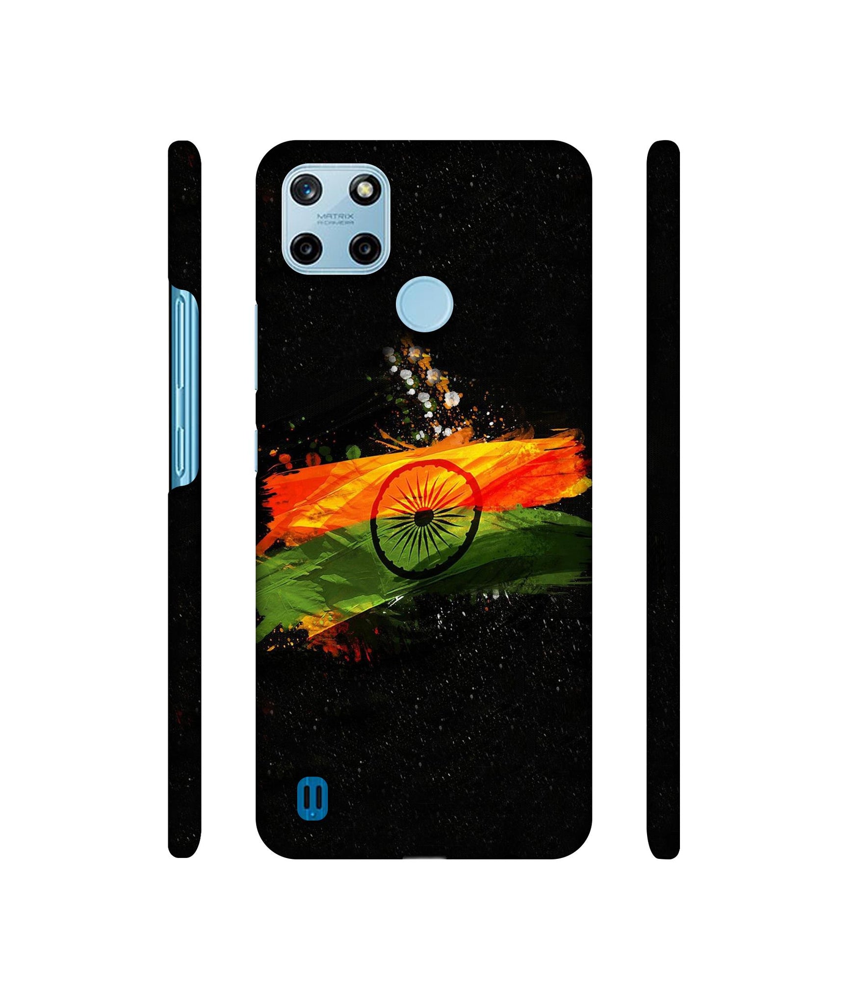 Indian Flag Designer Hard Back Cover for Realme C25Y 4G