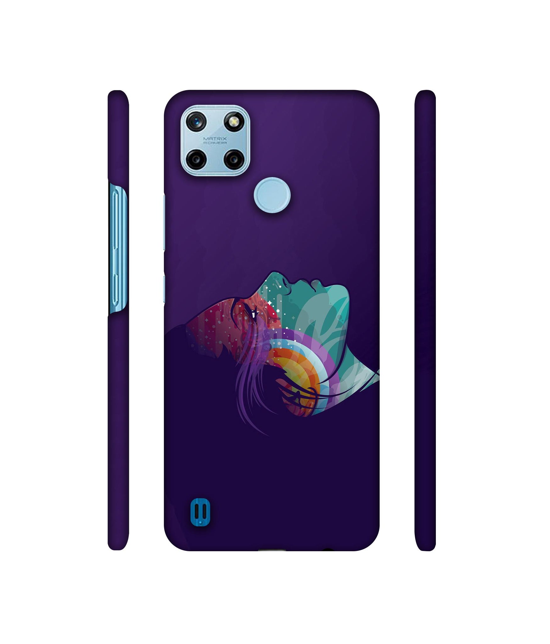 Vector Girl Designer Hard Back Cover for Realme C25Y 4G