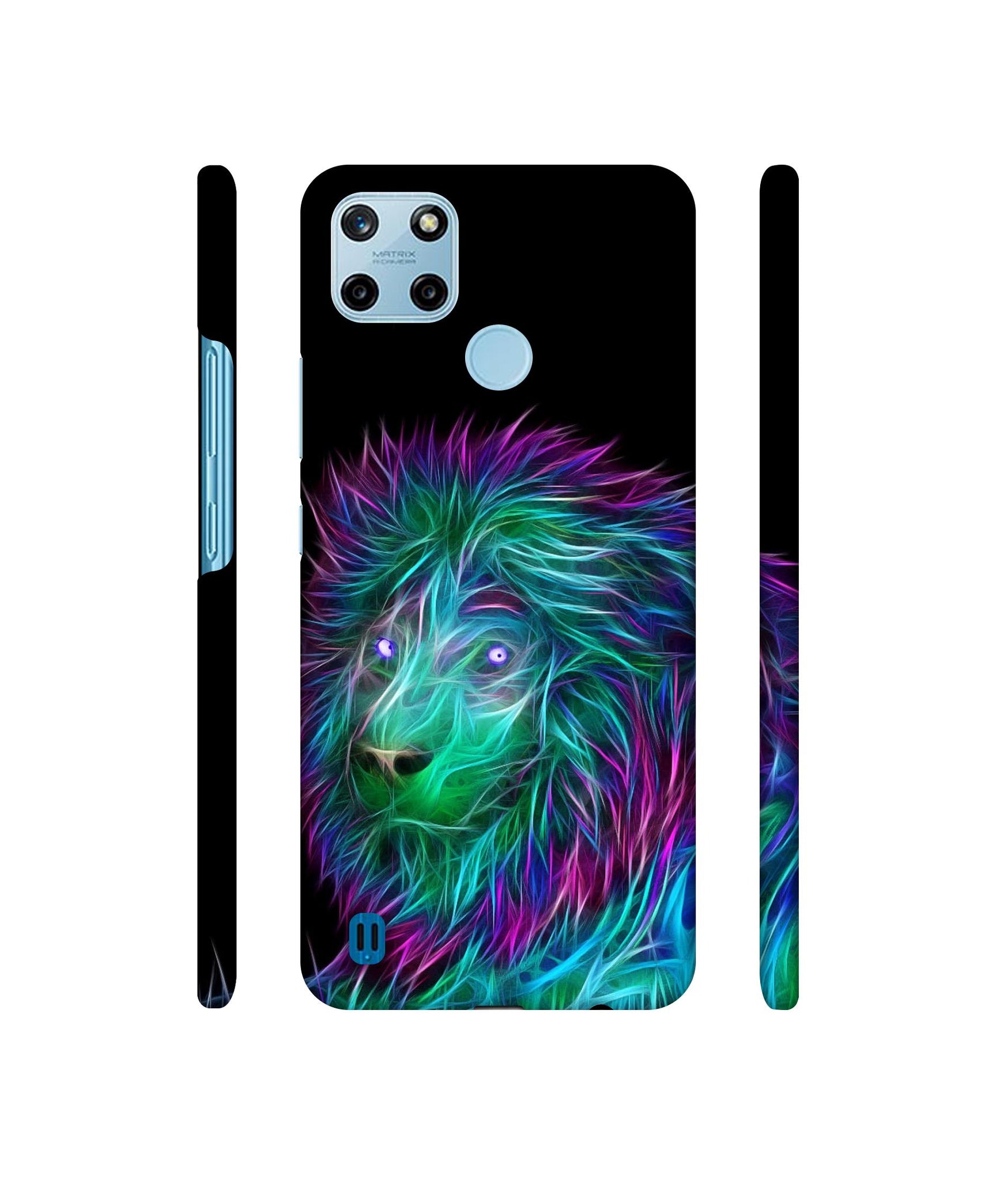 3D Lion Designer Hard Back Cover for Realme C25Y 4G