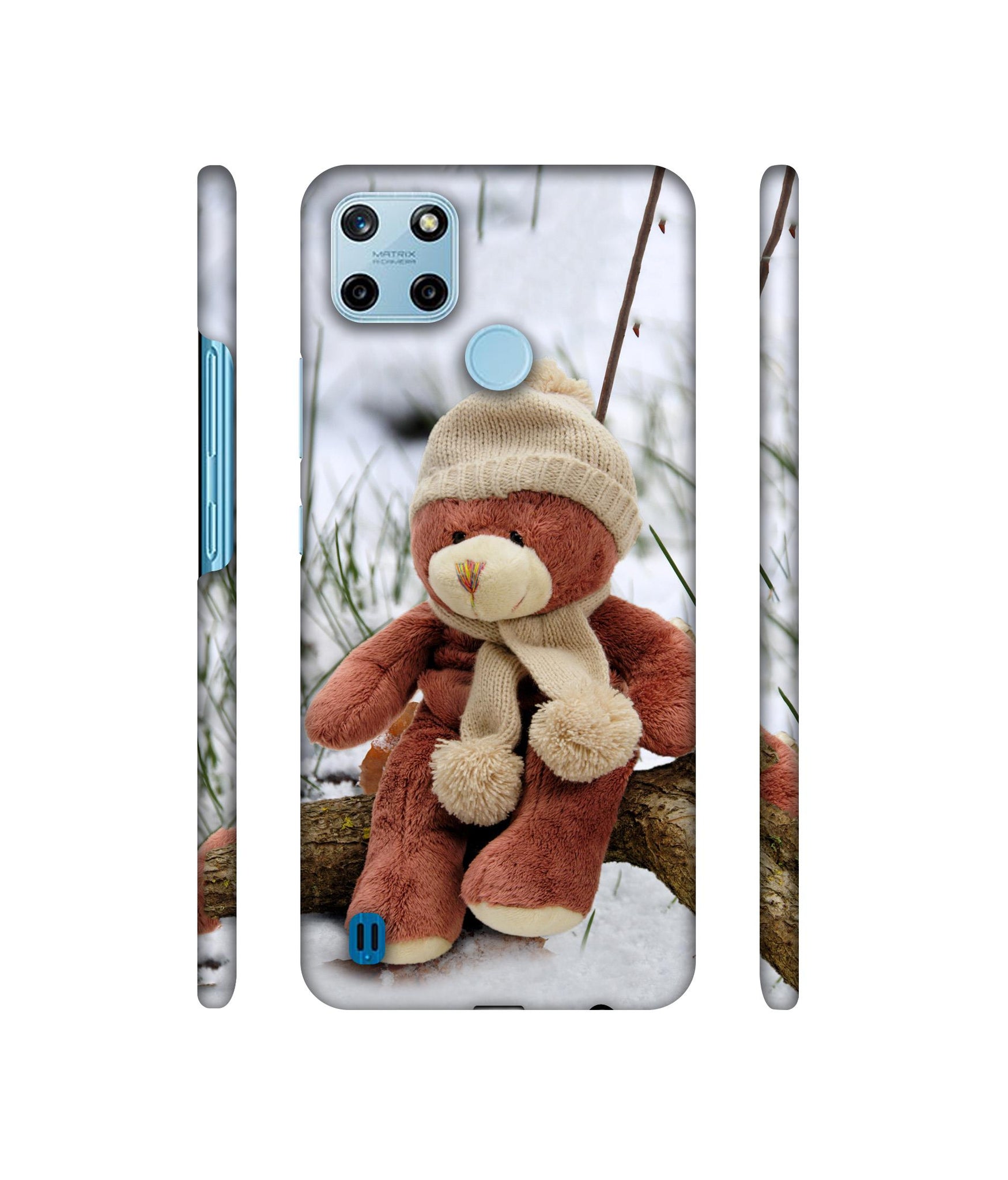 Woolen Bear Designer Hard Back Cover for Realme C25Y 4G