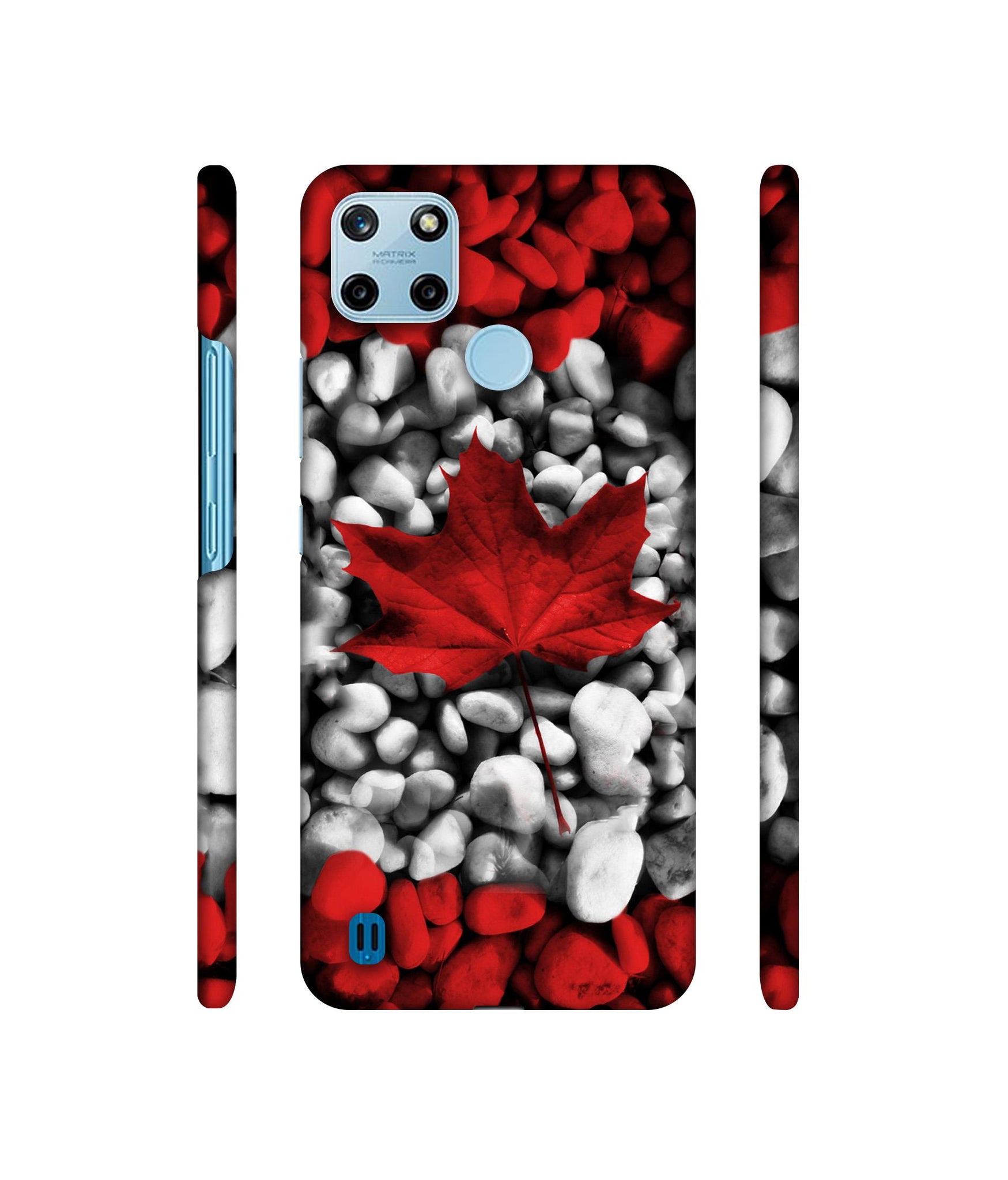 Canada Leaves Flag Designer Hard Back Cover for Realme C25Y 4G